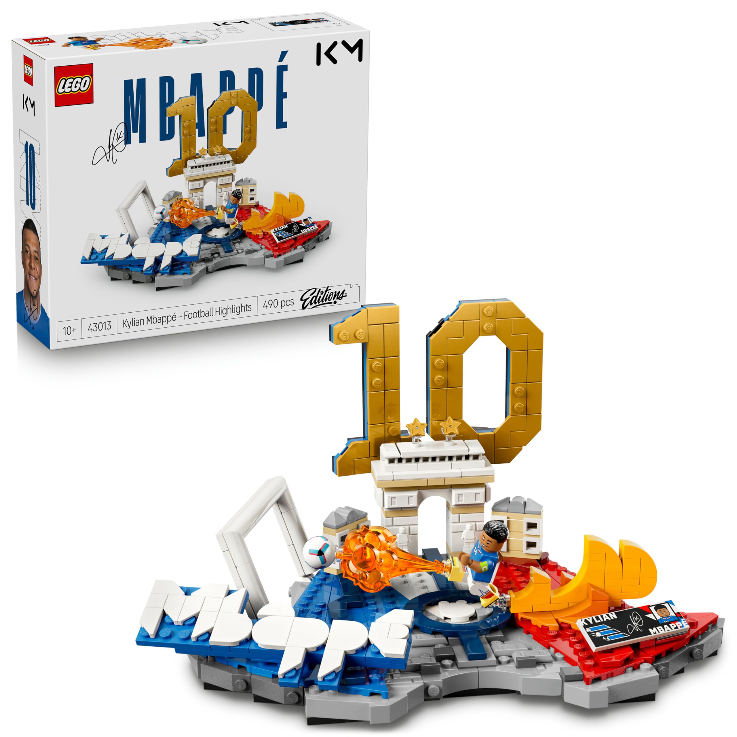 LEGO Editions Kylian Mbappé – Football Highlights Building Set 43013 | Ages 10+