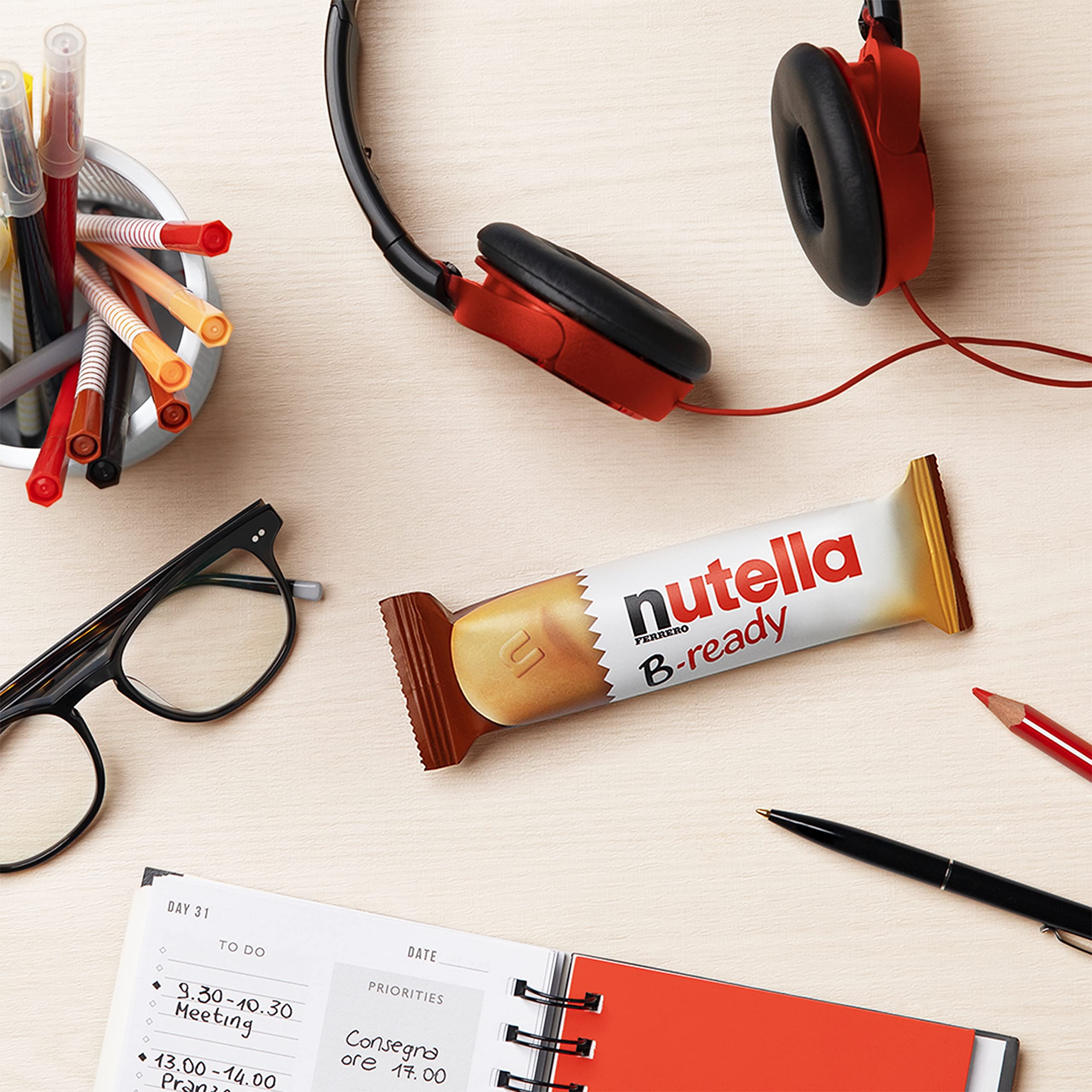 Nutella B-Ready Hazelnut Chocolate Biscuits, 22g, Pack of 36 Individually Wrapped Bars 6