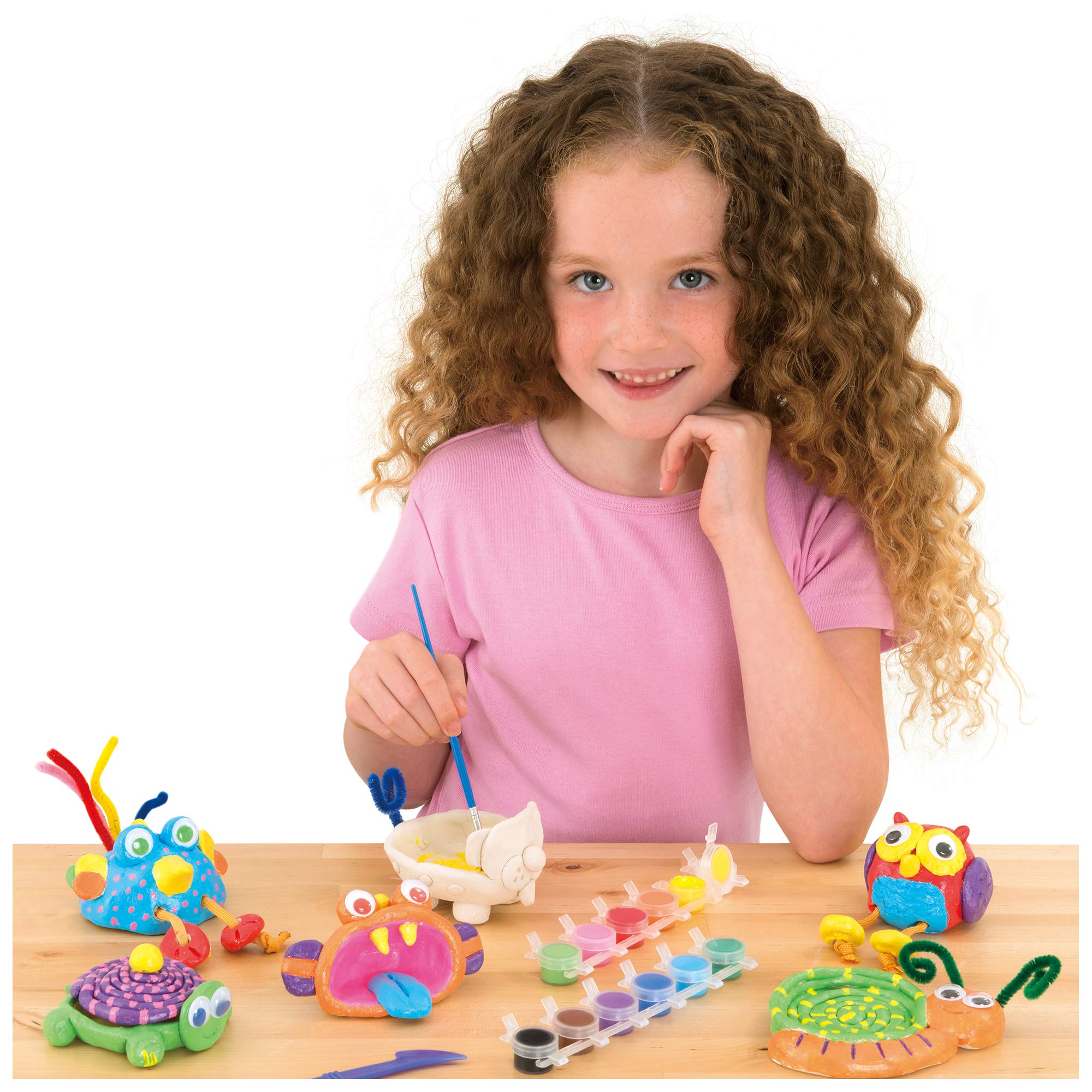 Galt Animal Pottery Kids' Craft Kit - Air-Drying Clay Set for Ages 6+ 4