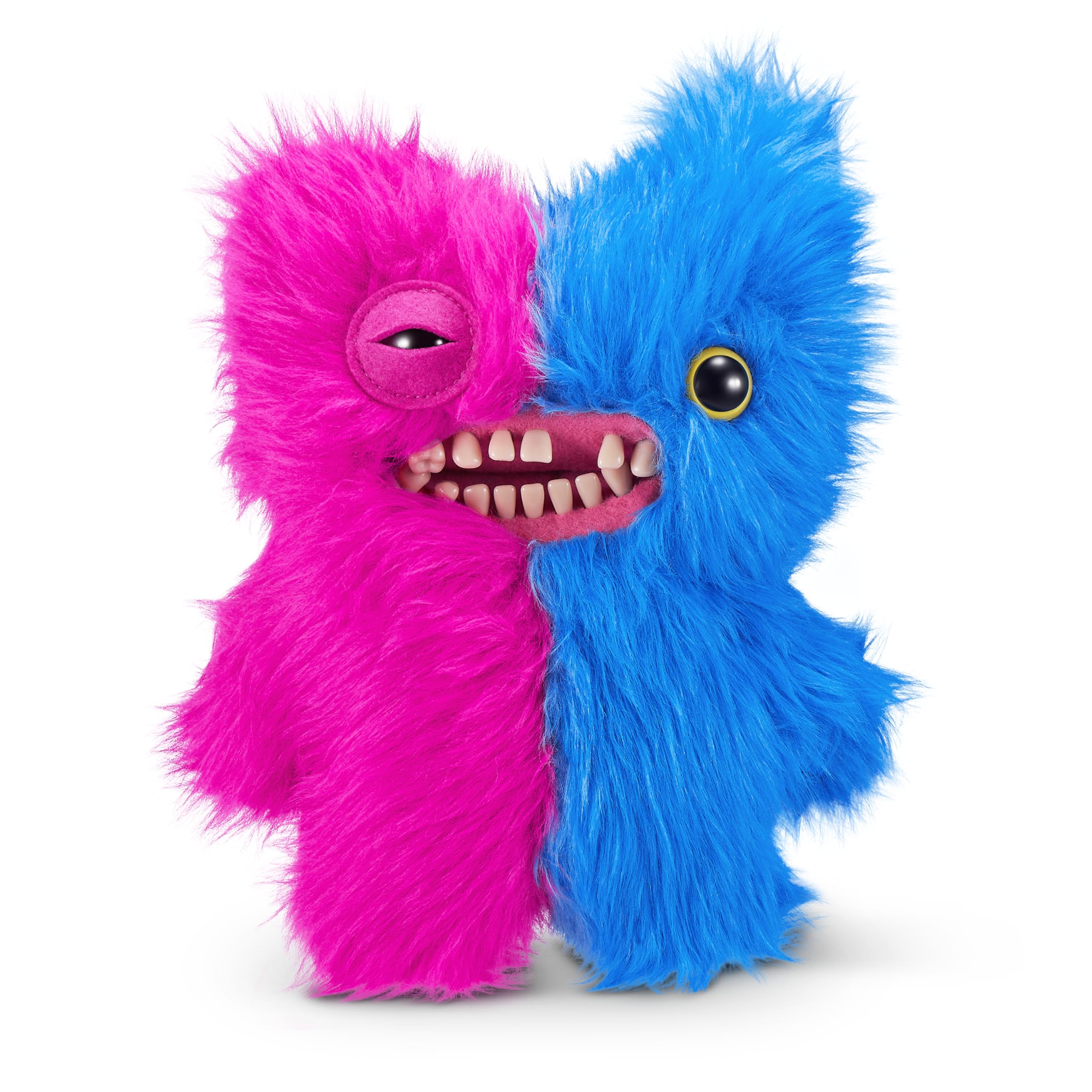 Fuggler Misfit Monsters 9-inch Series 1 - Mr Screech & Mr Buttons Pink & Blue Plush Toy Set