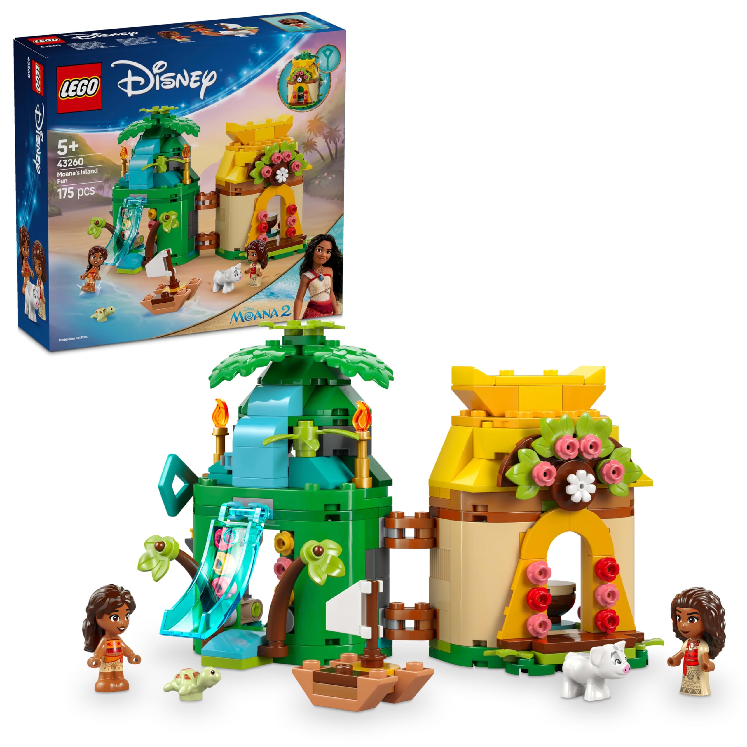 LEGO Disney Moana 2 Moana's Island Fun Building Set - 175-Piece Playset for 5+ 1