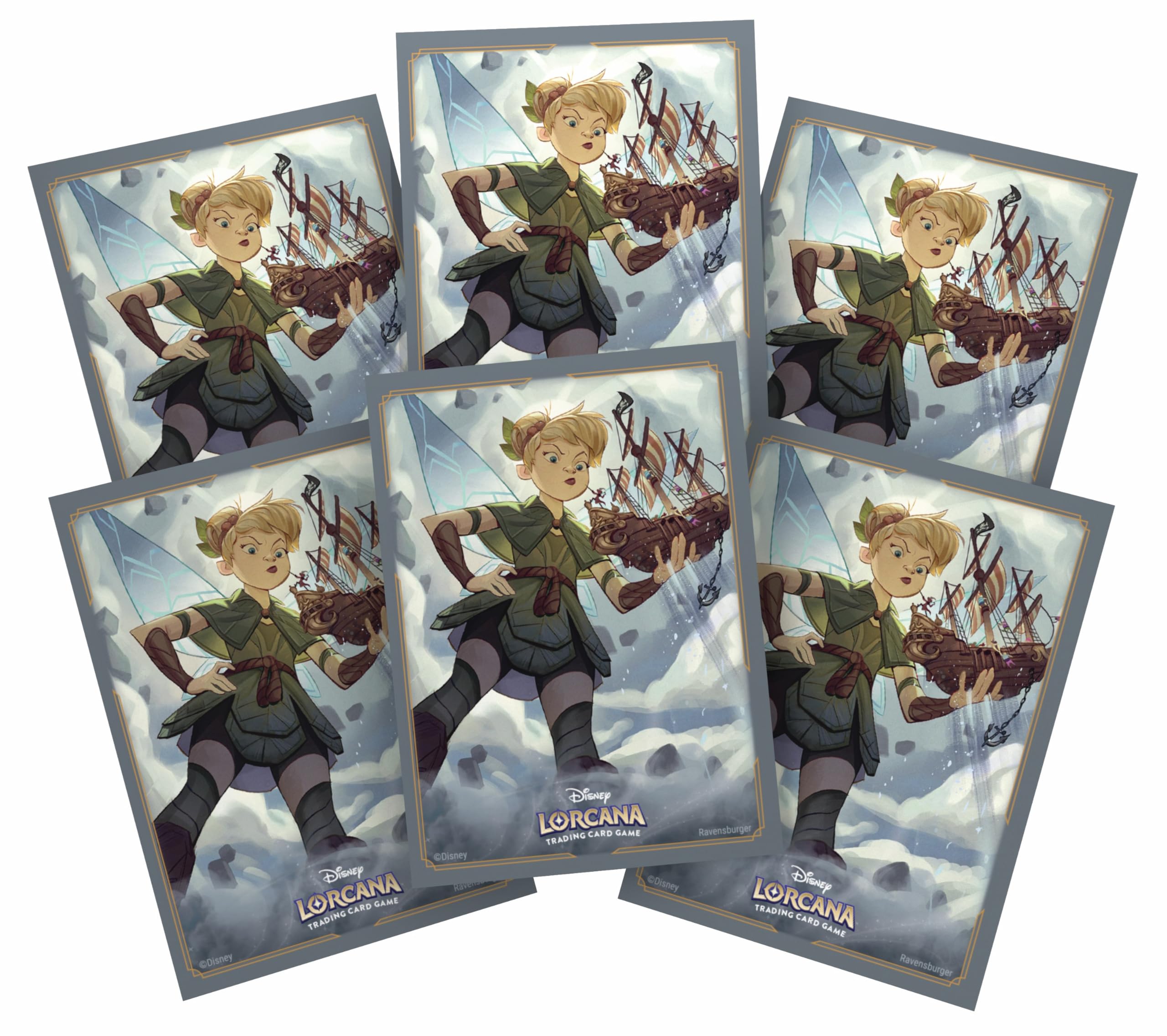 Ravensburger Disney Lorcana TCG - 65 Tinkerbell Card Sleeves | Matte Finish | Standard Size