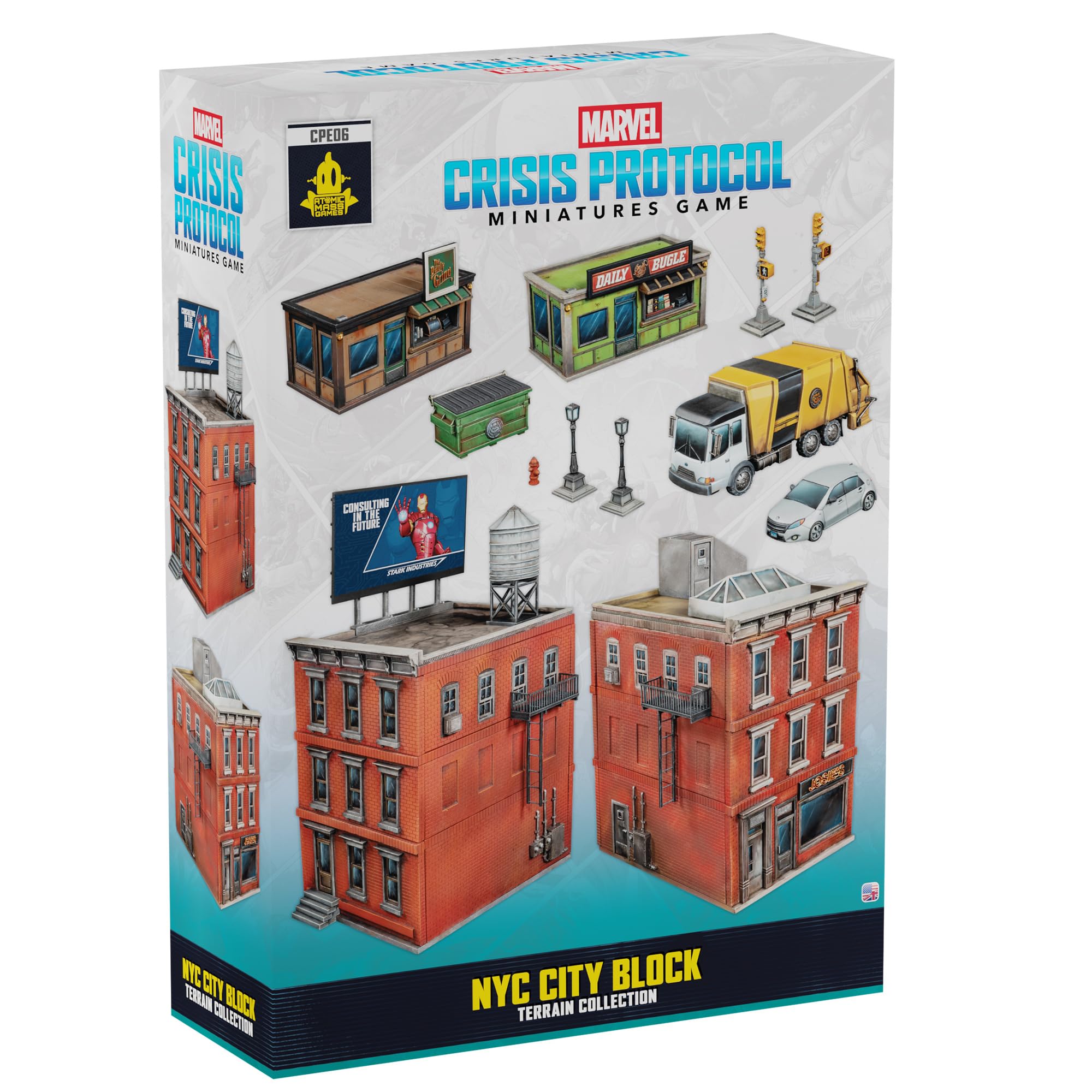 Asmodee Marvel: Crisis Protocol - NYC City Block Terrain Collection | 2 Players | 45 Min 1