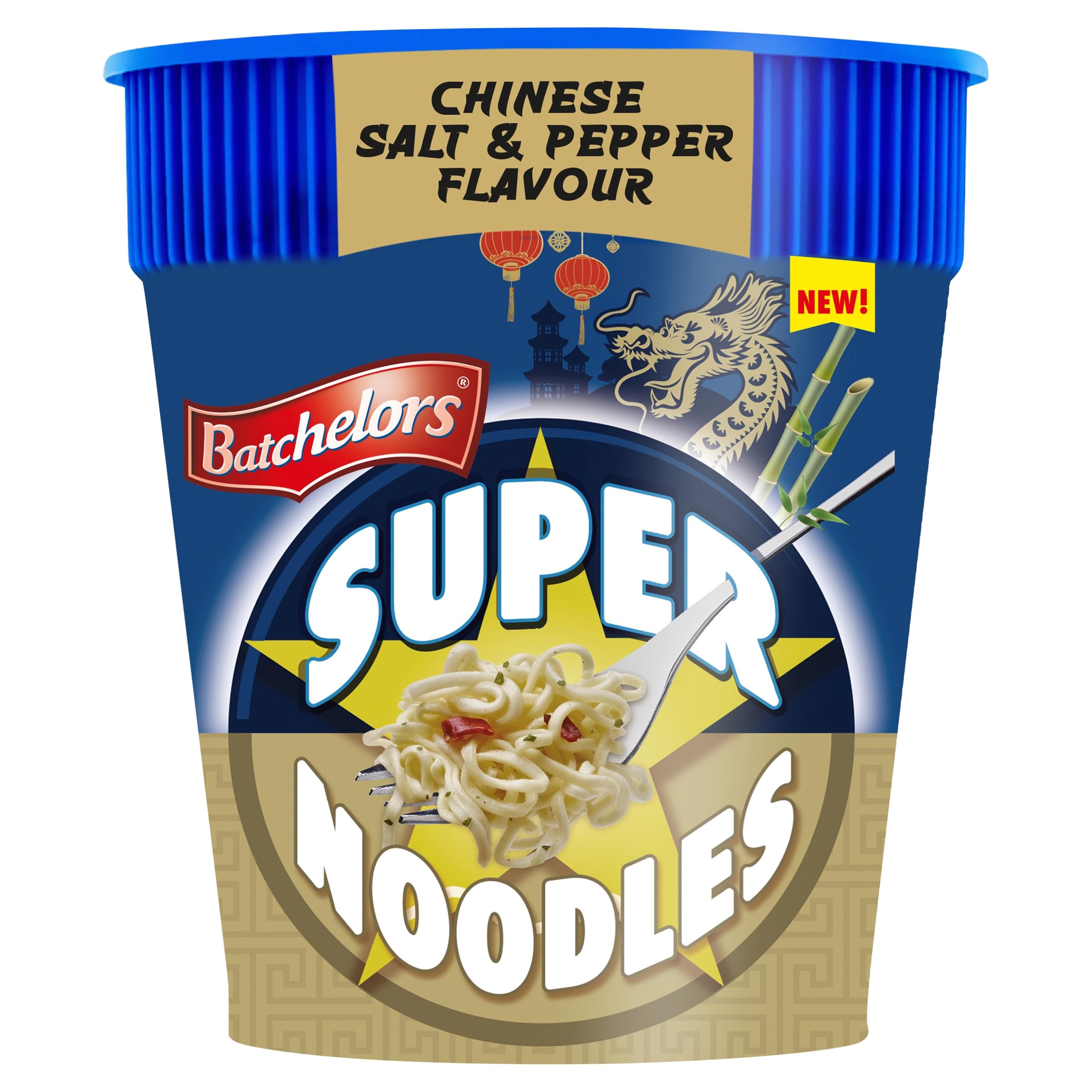 Batchelors Super Noodles Chinese Salt & Pepper Chicken Flavour Instant Snack Pot 1