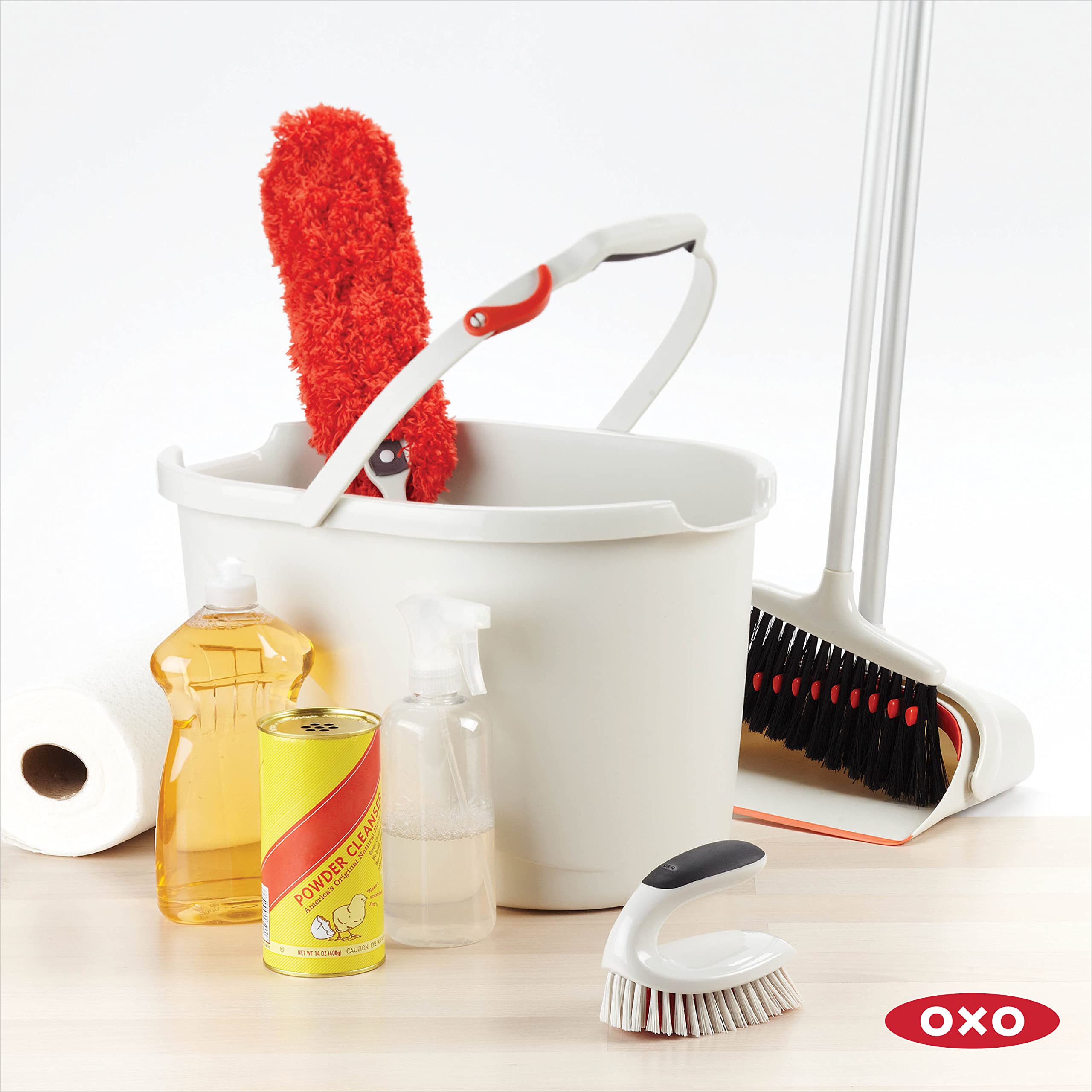 OXO Good Grips All-Purpose Scrub Brush - Stiff Bristles | Contoured Handle