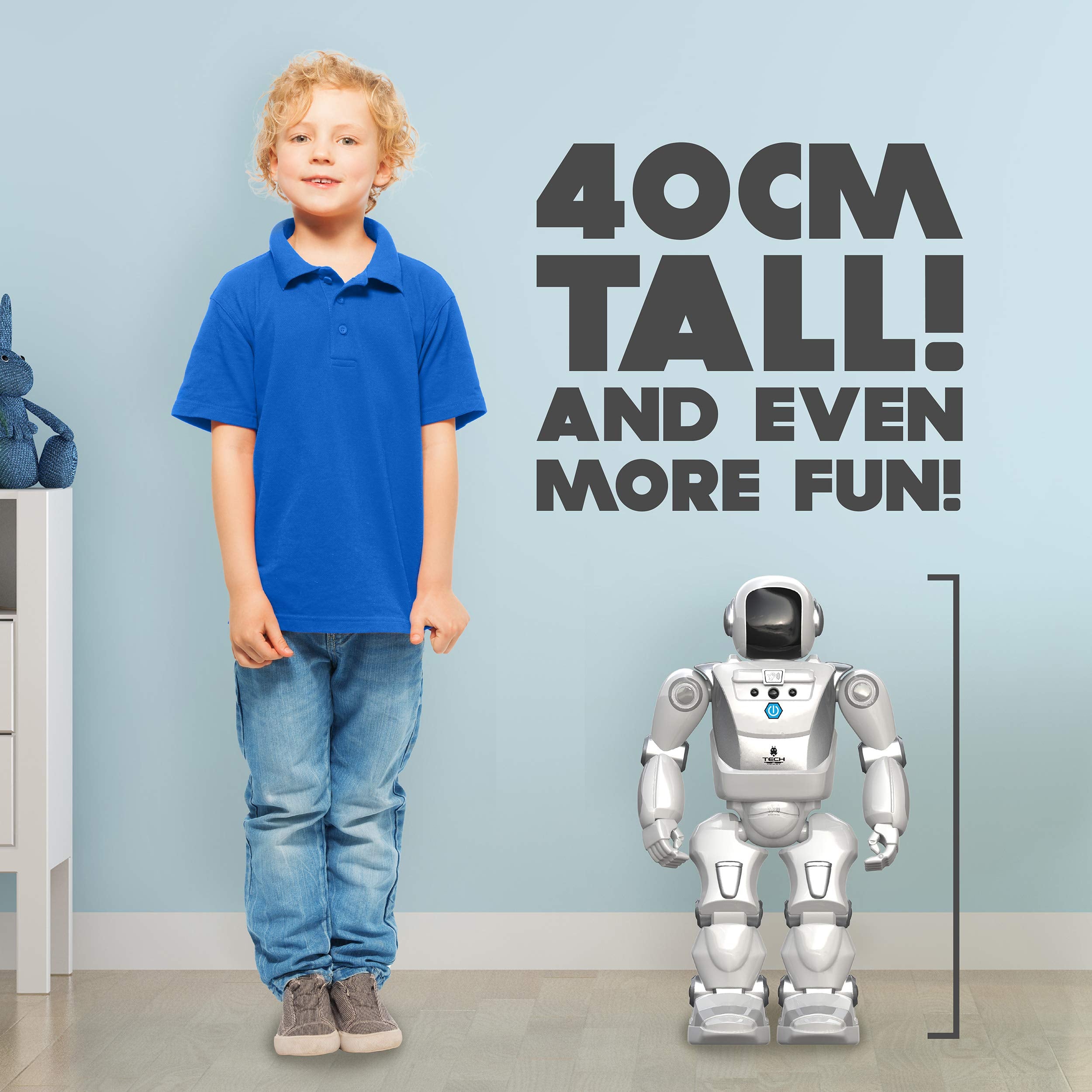 SilverLit Program-A-Bot X - 40cm Tall Programmable Walking, Gliding & Dancing Robot Toy with LED Expressions, 48 Commands, Ages 5+ 7