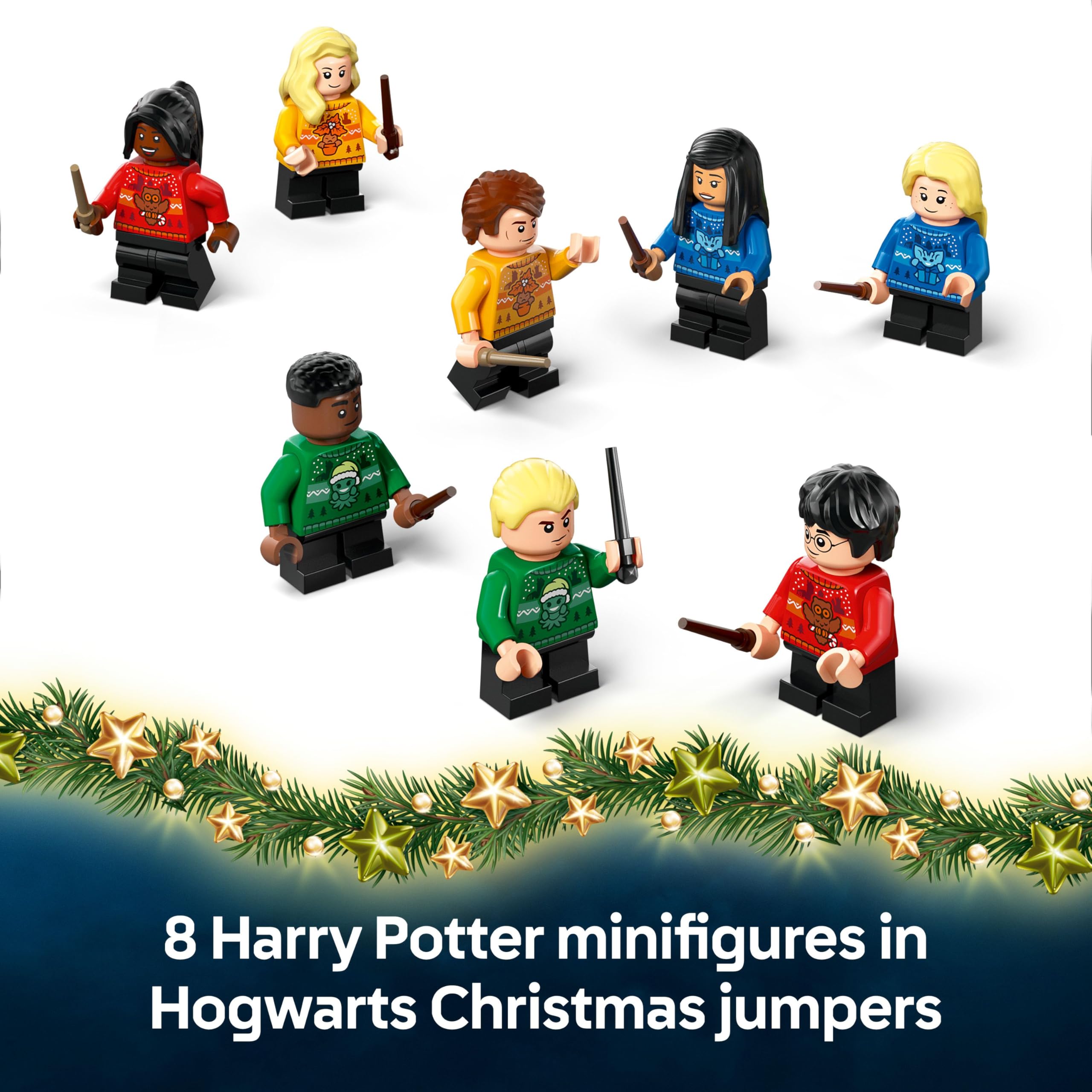 LEGO Harry Potter Advent Calendar 2025 - 278-Piece Building Set with 8 Minifigures & 6 Creatures for 7+ 2