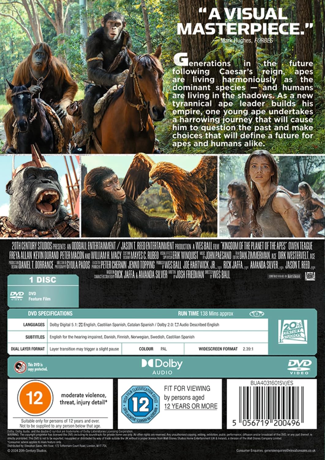 The Kingdom of The Planet Of The Apes [DVD]