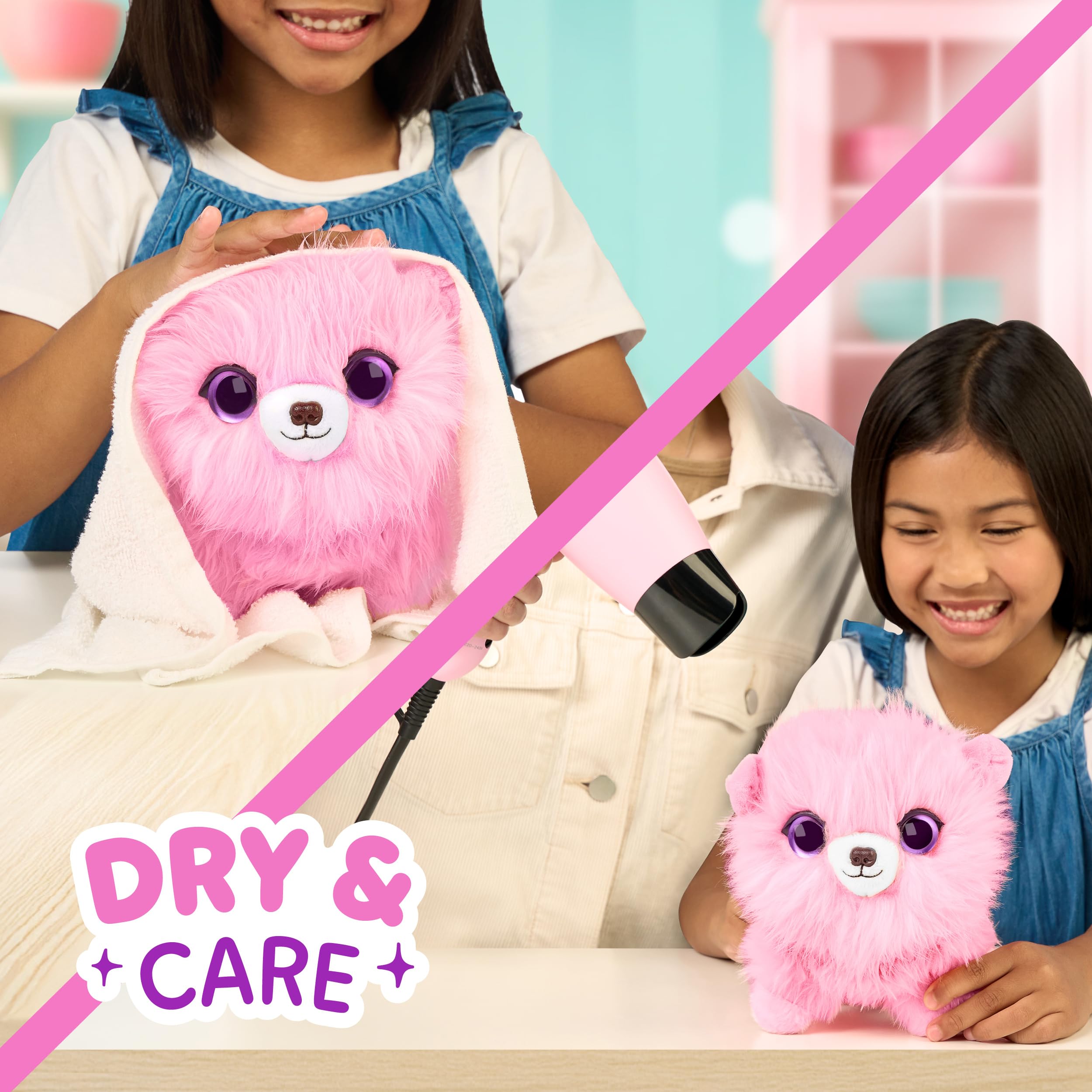 Scruff-a-Luvs Pet Scruffs Pink - Wash & Reveal Mystery Plush Toy, 7.5" Tall 5