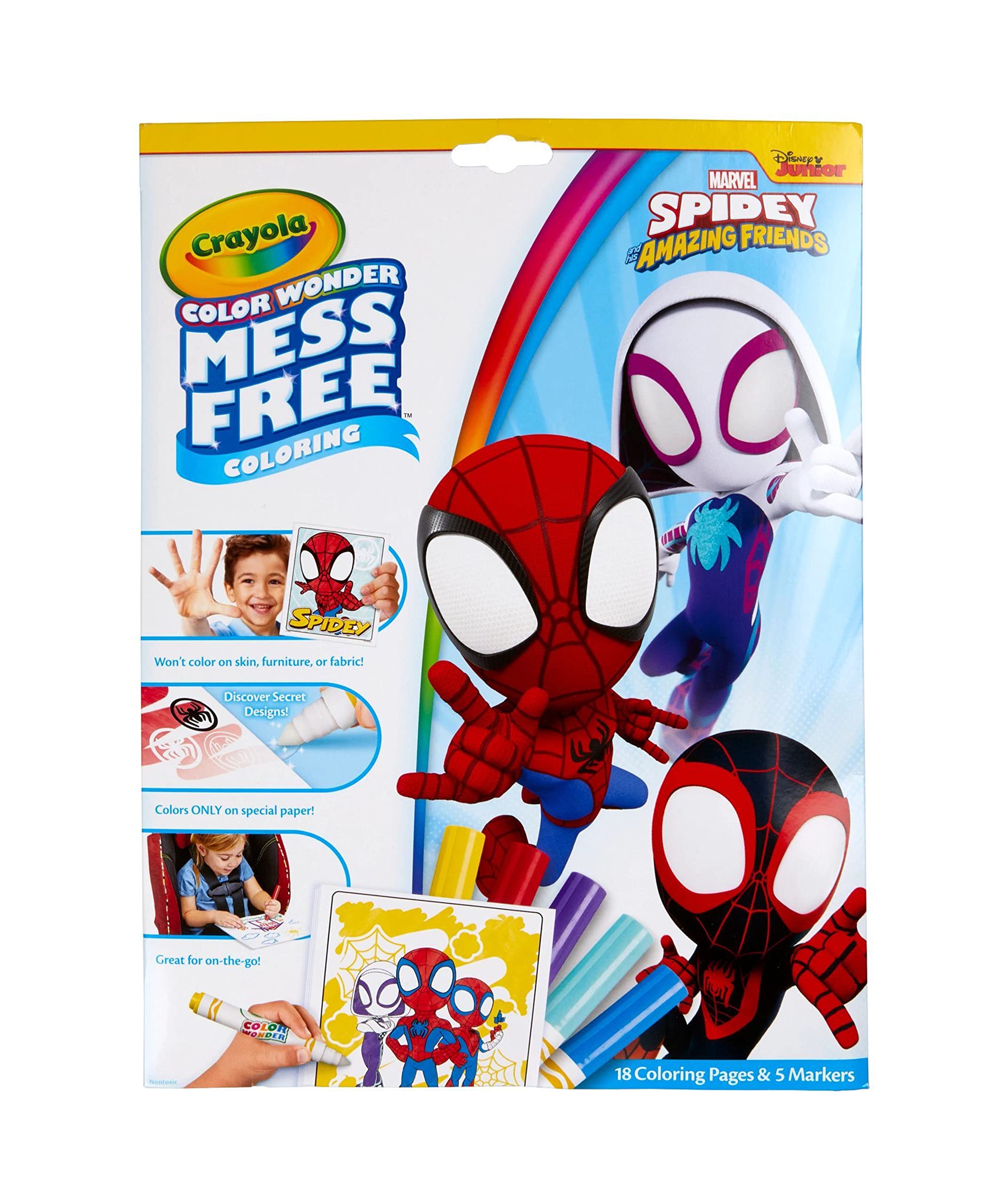 CRAYOLA Color Wonder - Marvel Spidey and His Amazing Friends Mess-Free Coloring Set 1