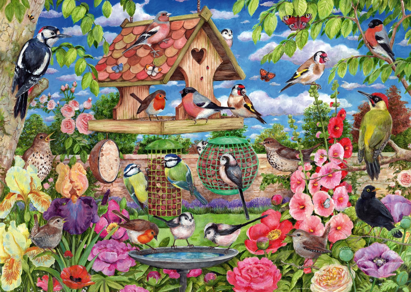 Ravensburger The Birds' Banquet 1000 Piece Jigsaw Puzzle – Debbie Cook Wild 1