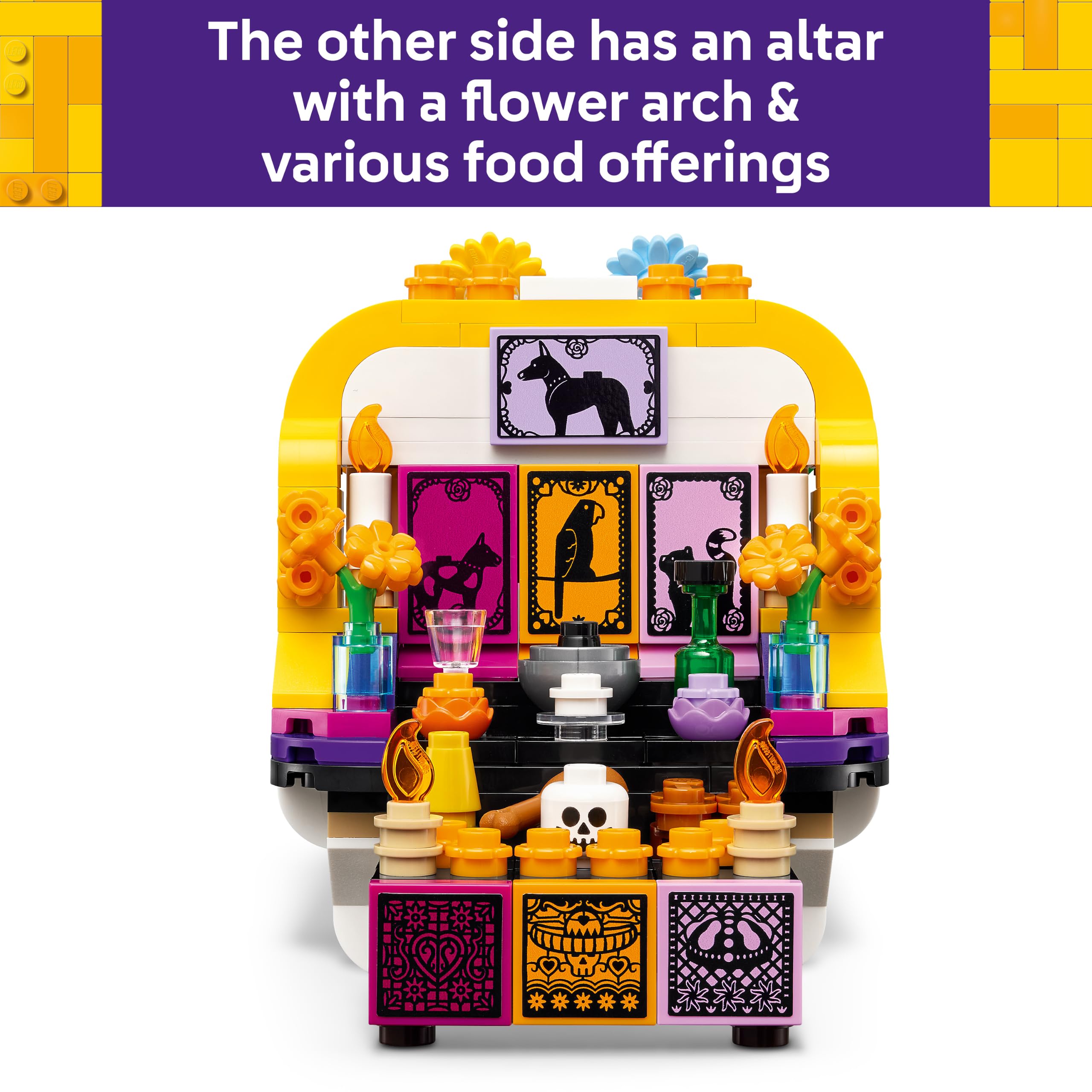 LEGO Altar of the Dead Building Set - Day of the Dead Celebration | 9+ Years | Multicolor 6