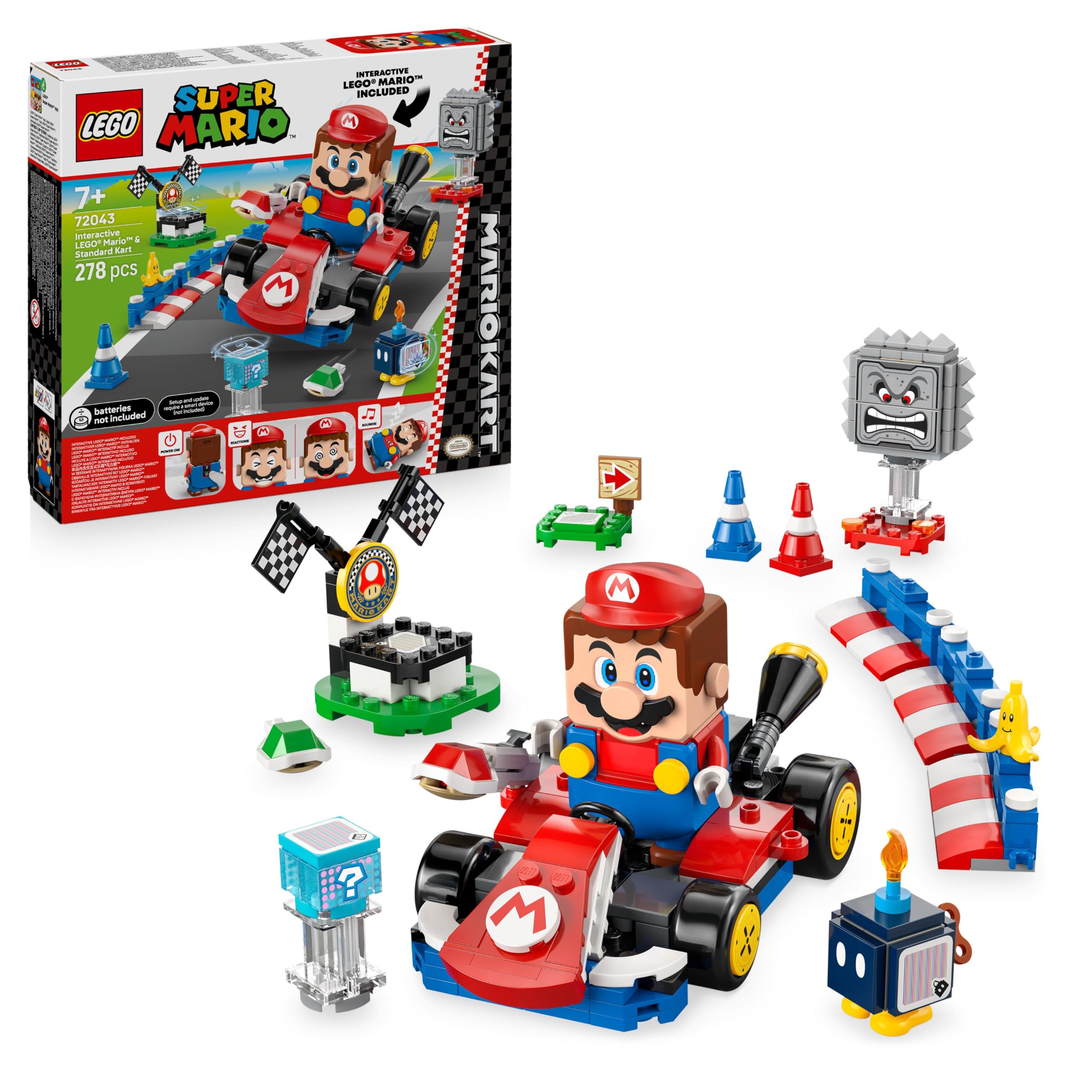 LEGO Mario Kart – Interactive Mario & Standard Kart Playset for Kids 7+ 1