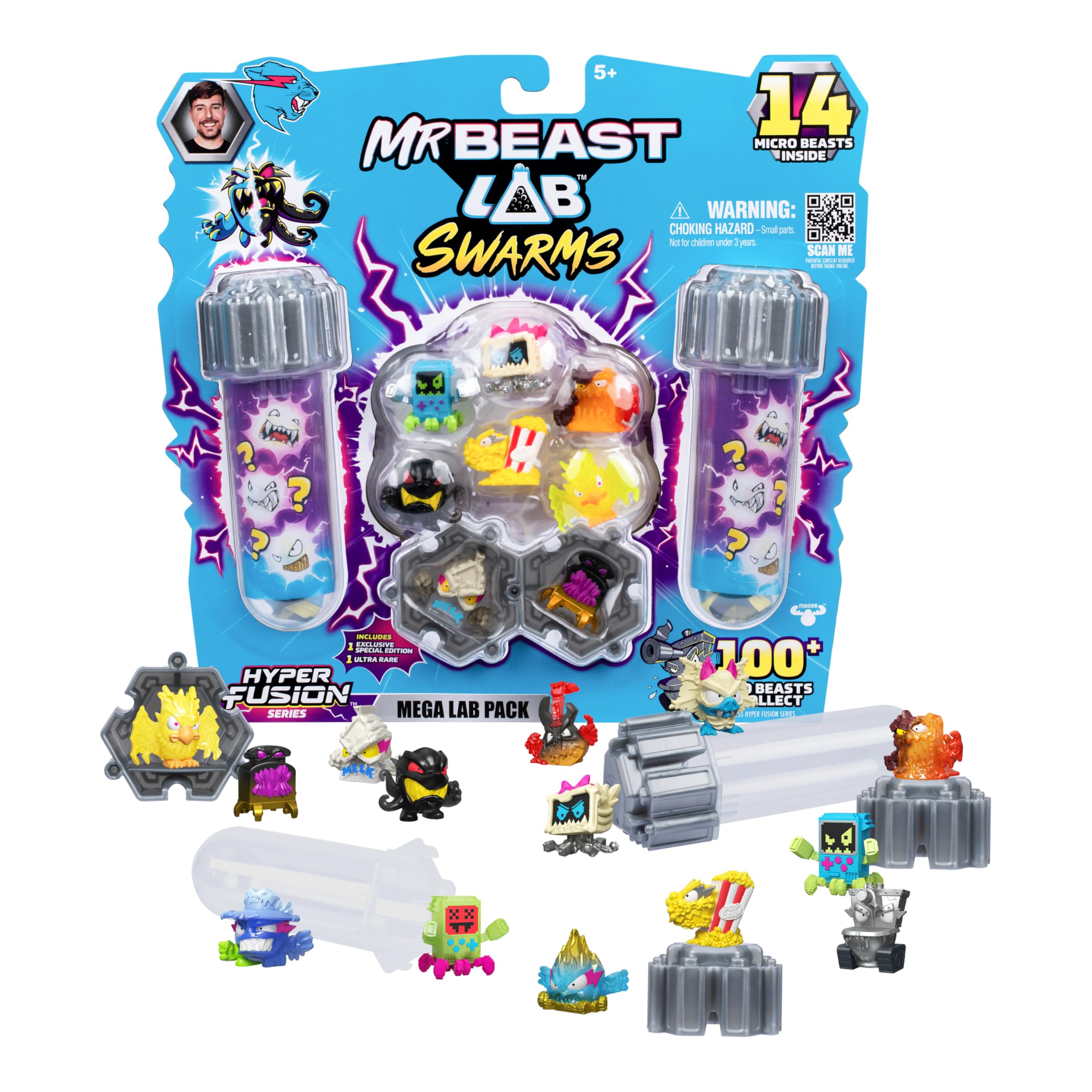 MrBeast Lab Swarms Hyper Fusion Series - Milk Bones Collectibles Mega Lab Pack 1