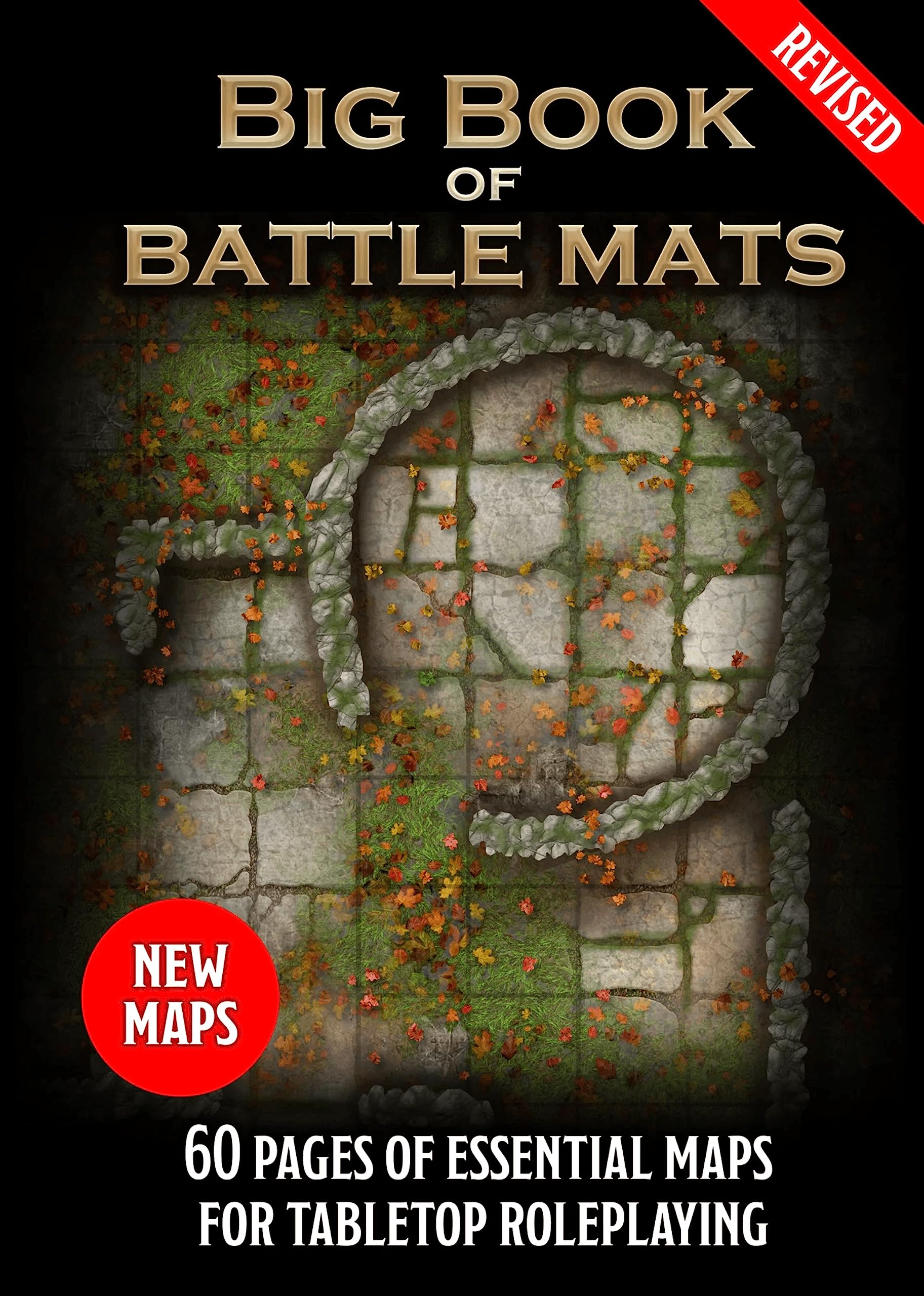 Loke Big Book of Battle Mats Revised - 60 Fantasy RPG Battle Maps for Tabletop Roleplaying 1