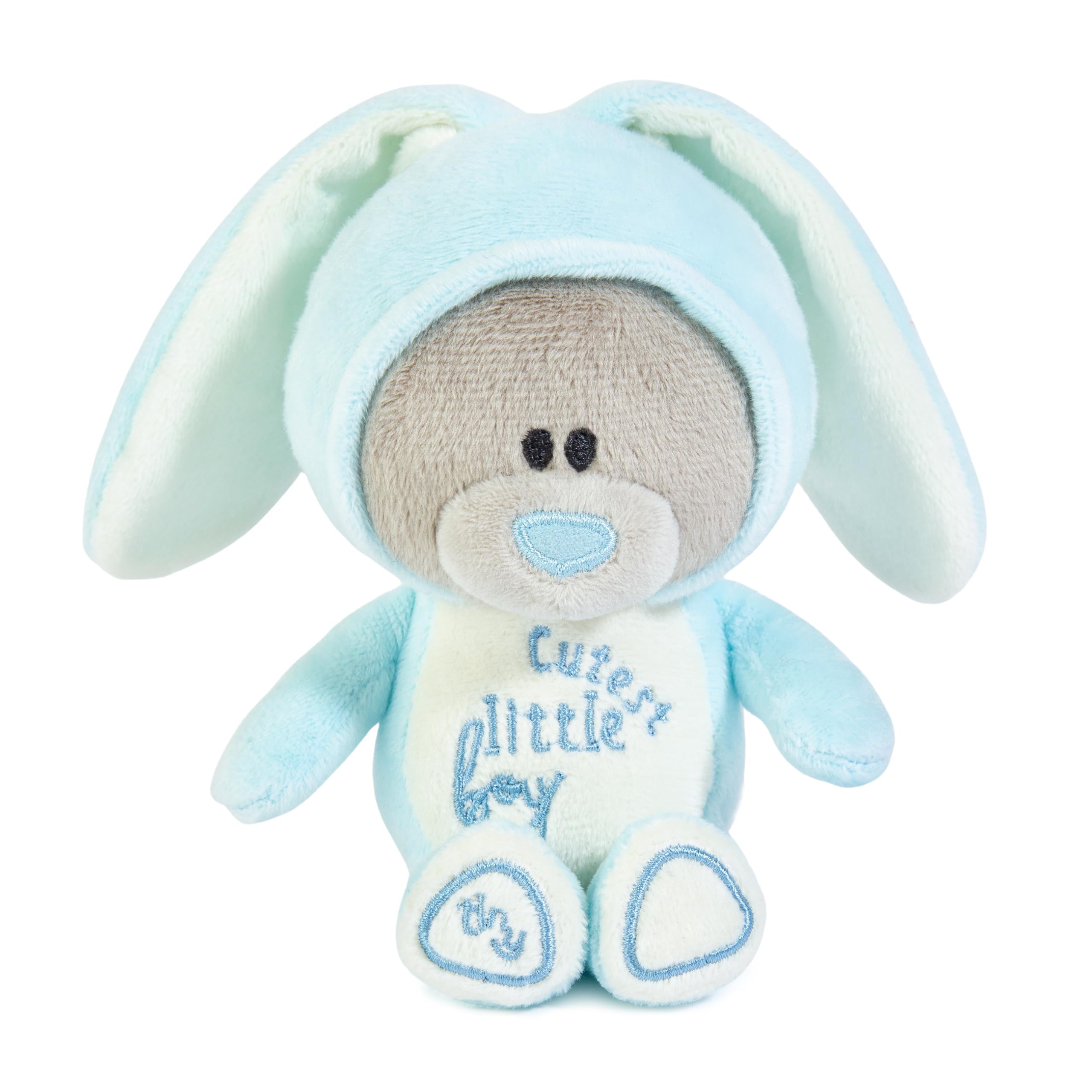 Me To You Tiny Tatty Teddy New Baby Boy Plush Bear in Bunny Onesie | 10cm High