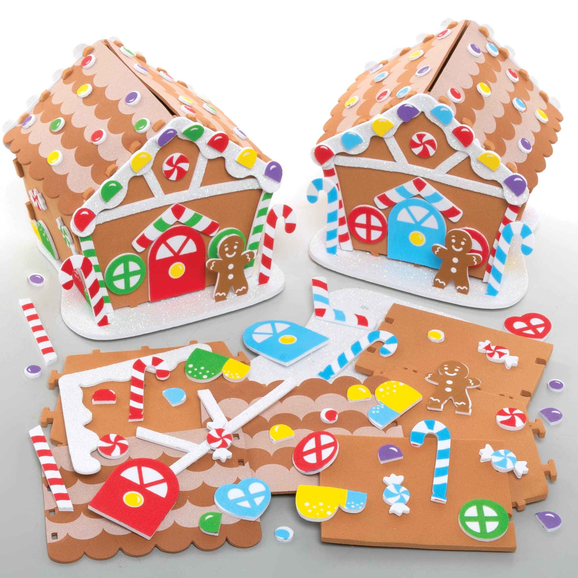 Baker Ross Gingerbread House Craft Kit - Christmas Arts & Crafts for Kids