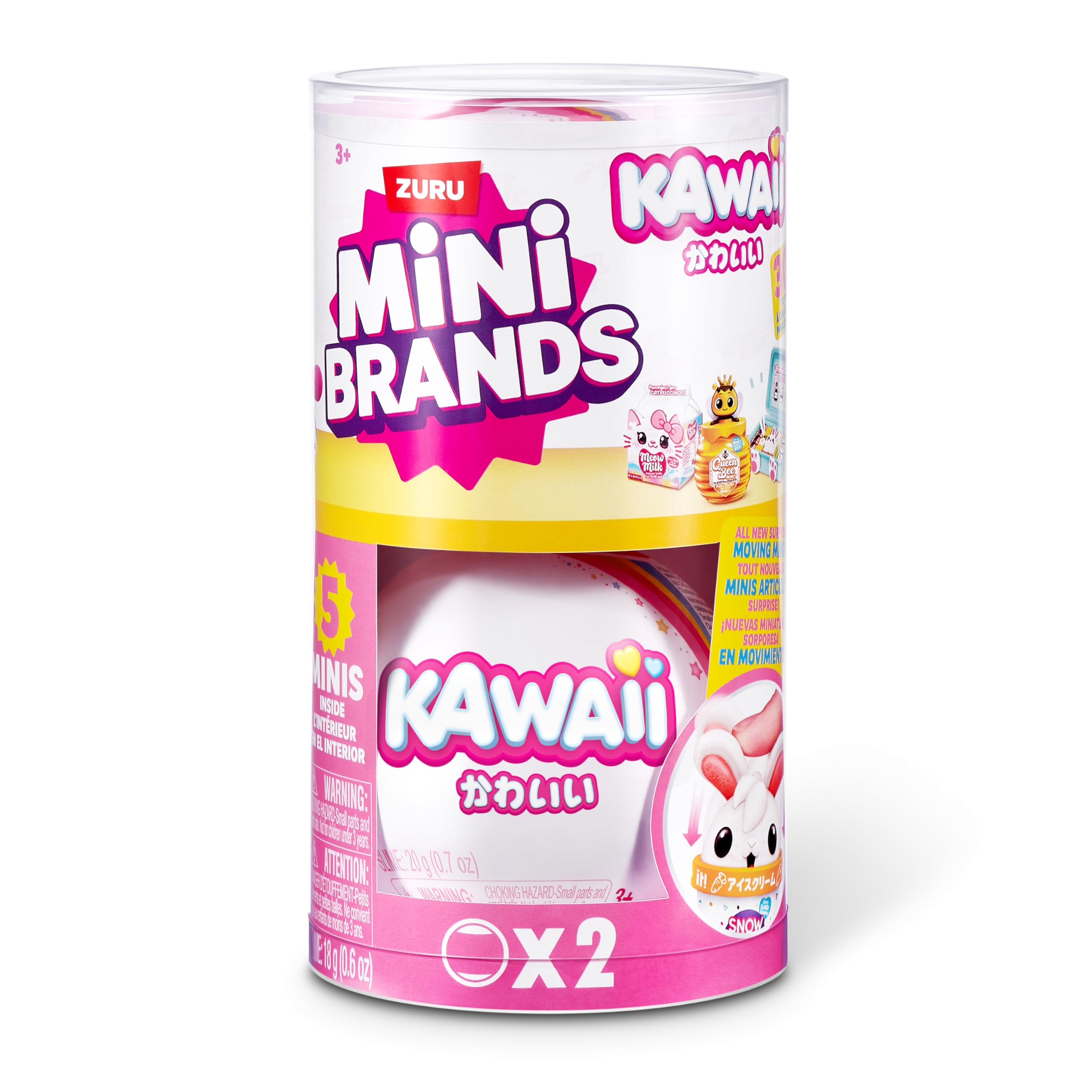 Mini Brands Kawaii Capsule 2 Pack by ZURU Surprise Collectable Minis | 30+ Minis to Collect 2