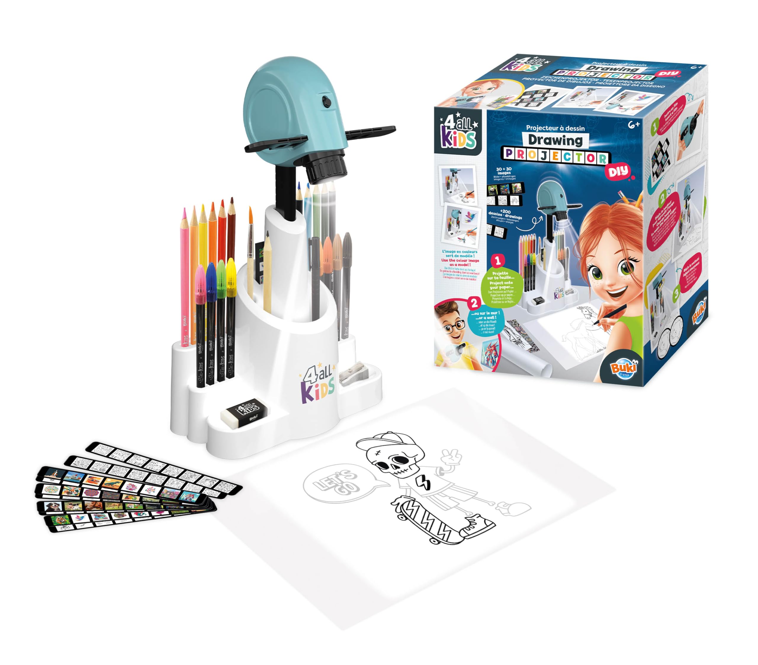 Buki Kids Drawing Projector with Adjustable Height & Focus - Art Projector 1