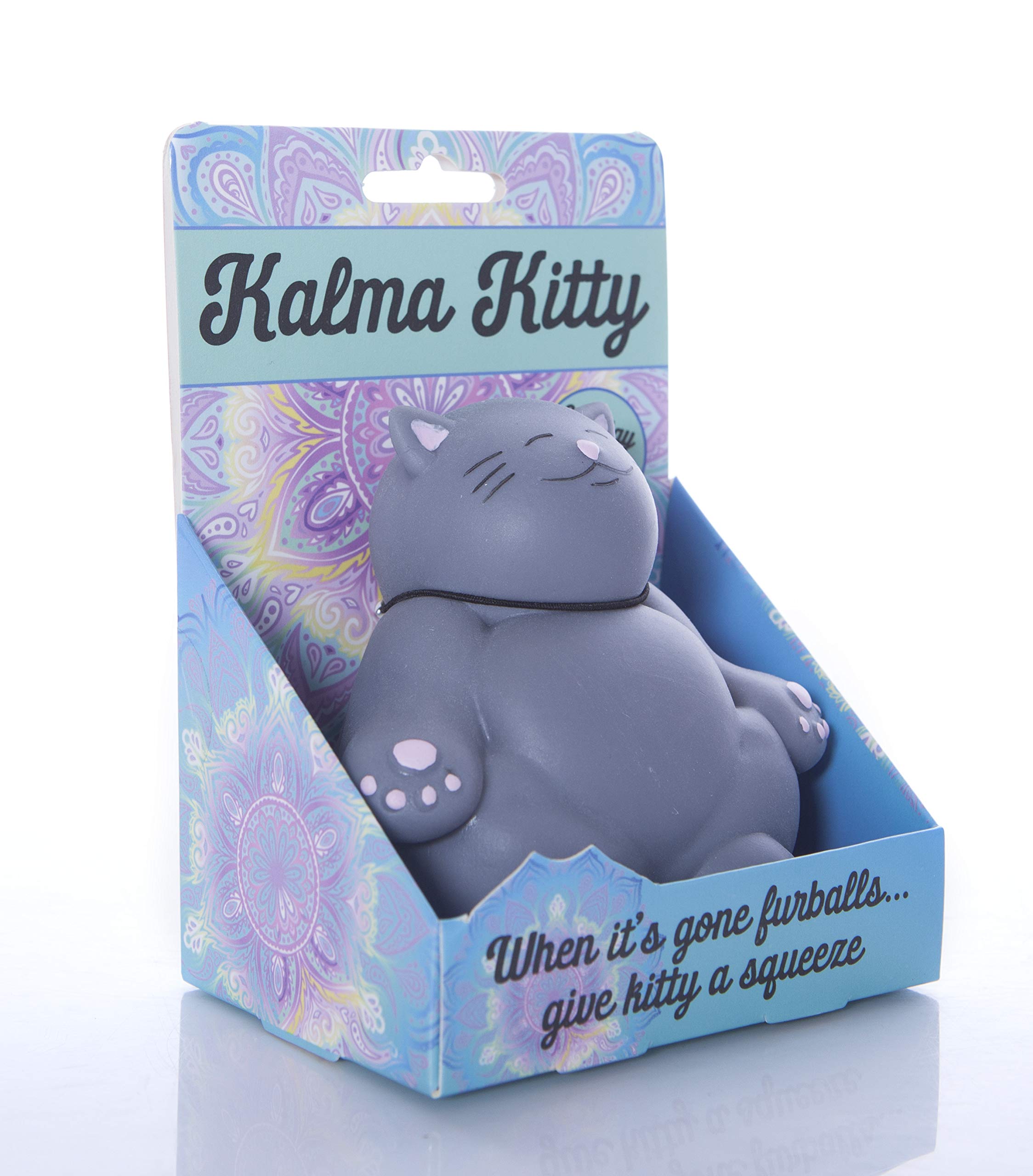 Boxer Gifts Kalma Kitty Stress Relief Toy | Silicone | Grey | Unisex Adult 1