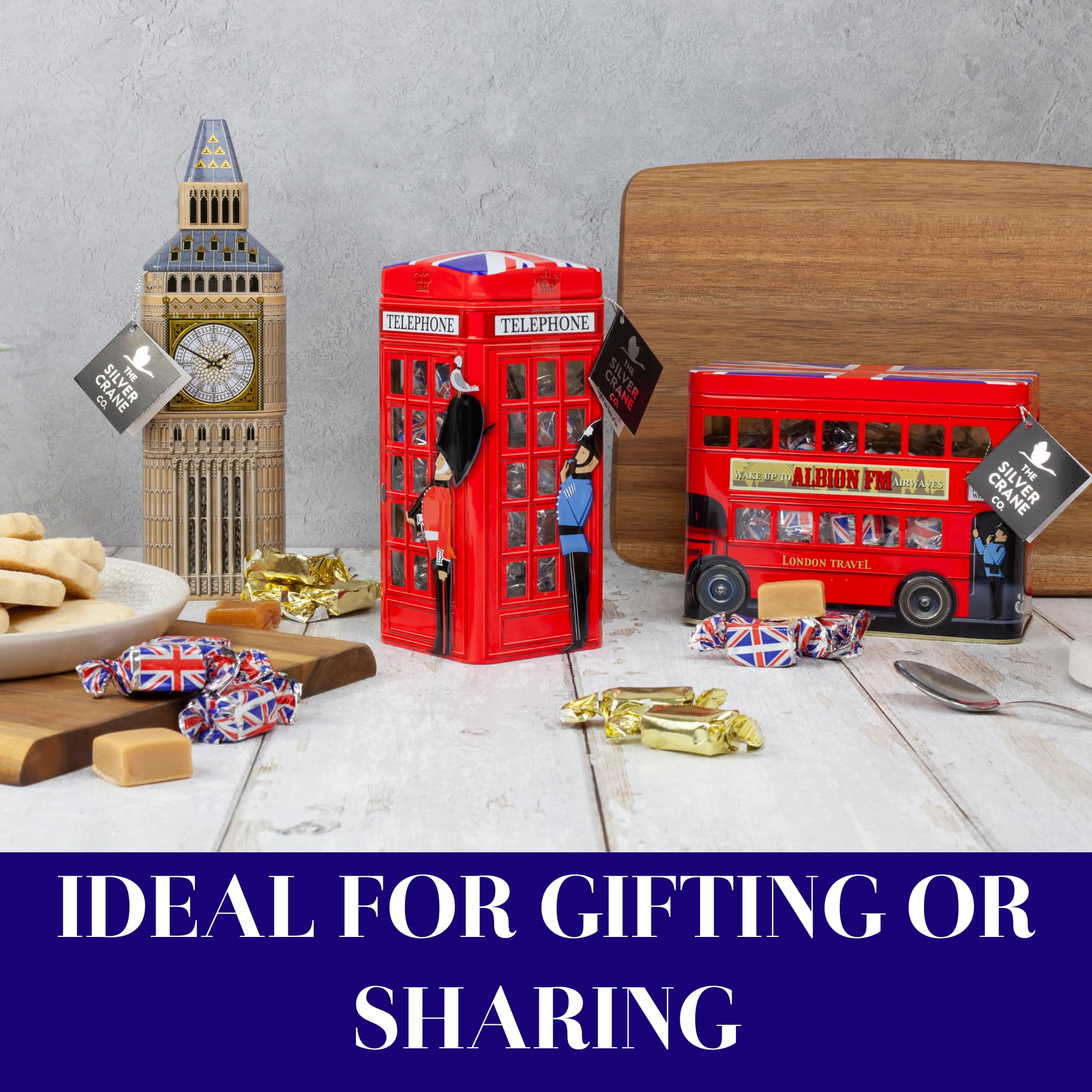 CRAFTin London Bus Souvenir Tin with 200g Vanilla Fudge | Vegetarian | Collectible Gift 6
