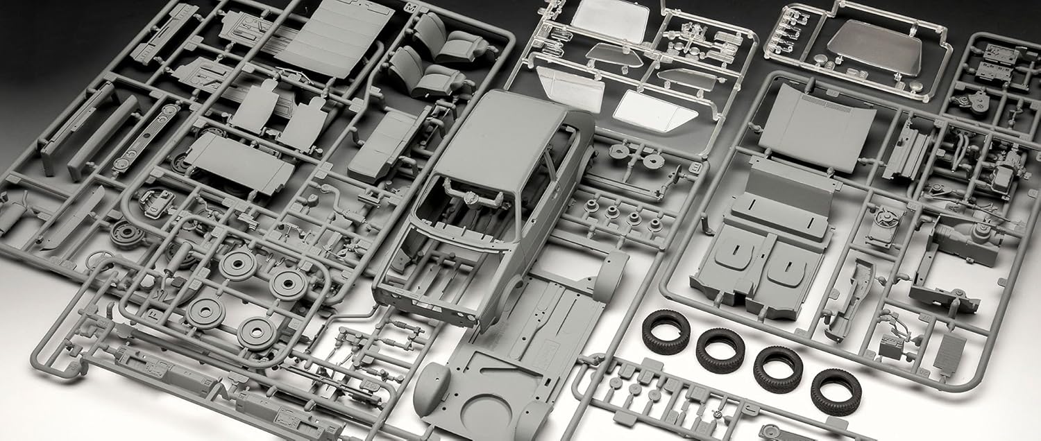 Revell 35 Years VW Golf Mk1 GTI Pirelli Plastic Model Kit - 1:24 Scale Building Toy for Ages 8+ 8