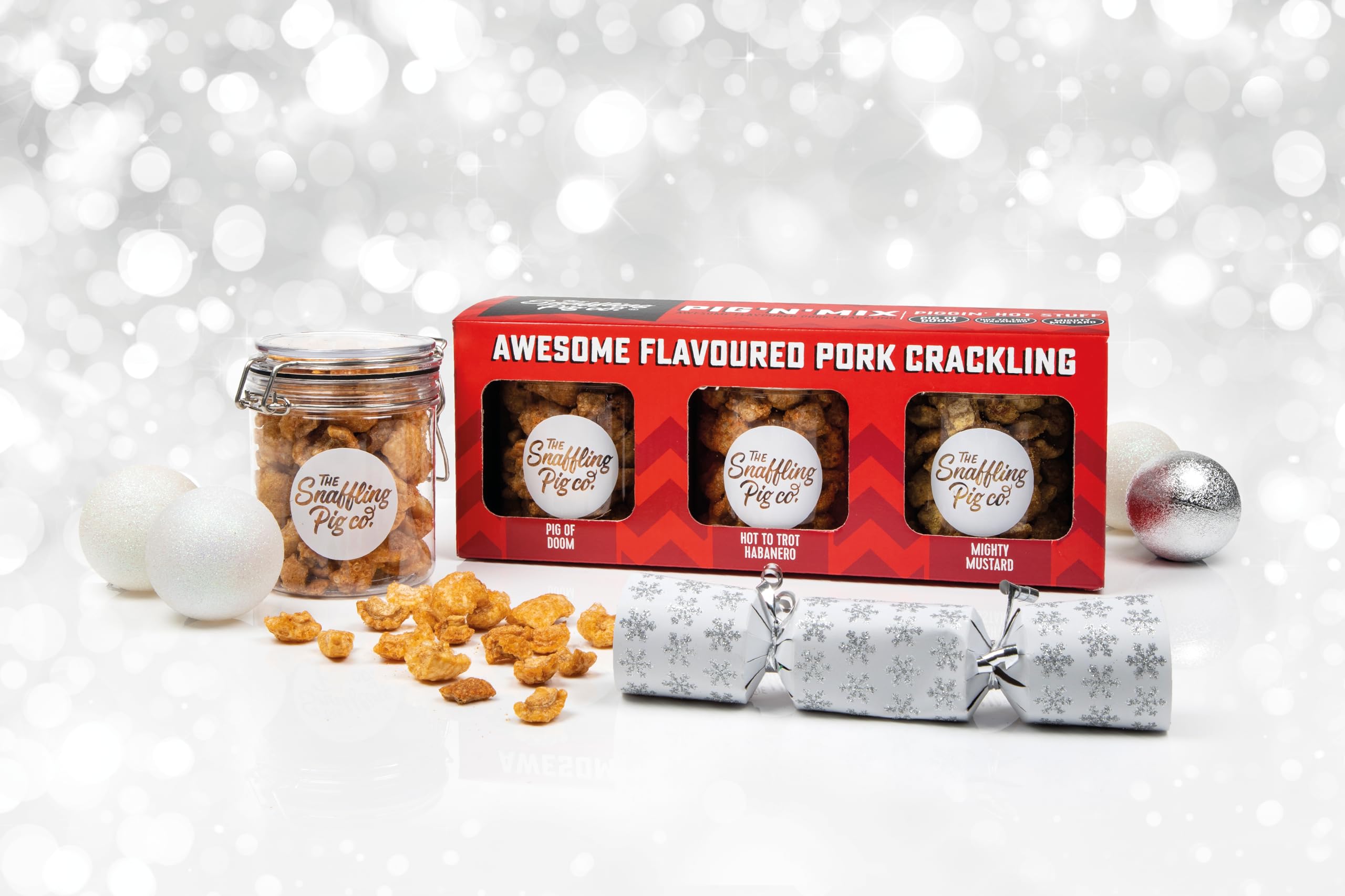 The Snaffling Pig Co. - Pig ’N’ Mix Pork Crackling Hot Mix, 90 g 9