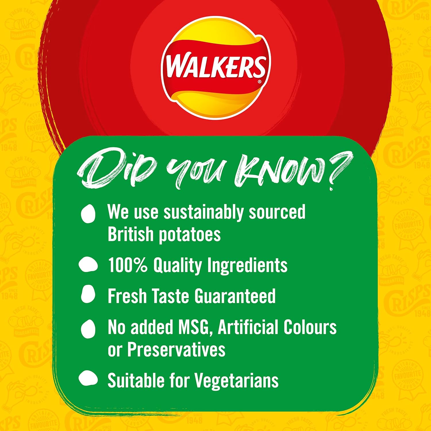 Walkers Salt & Vinegar Crisps 32.5g (Case of 32) 10