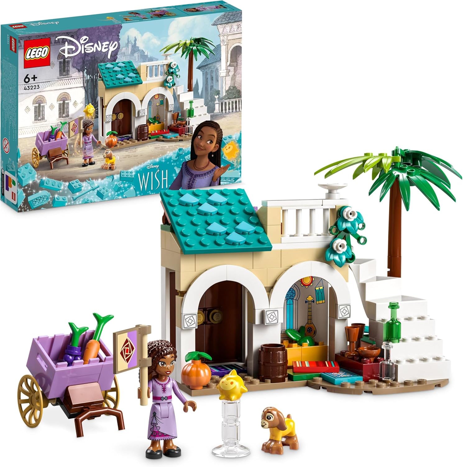 LEGO 43223 Disney Wish Asha in the City of Rosas - Building Set for Ages 6+