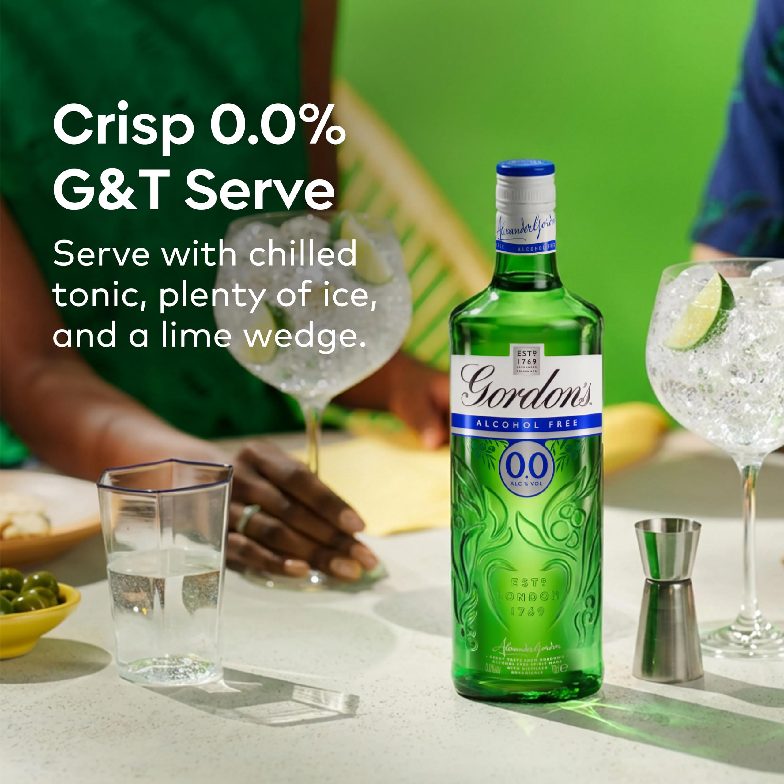Gordon's 0.0% Alcohol Free Spirit with Distilled Botanicals - 70cl Bottle 4