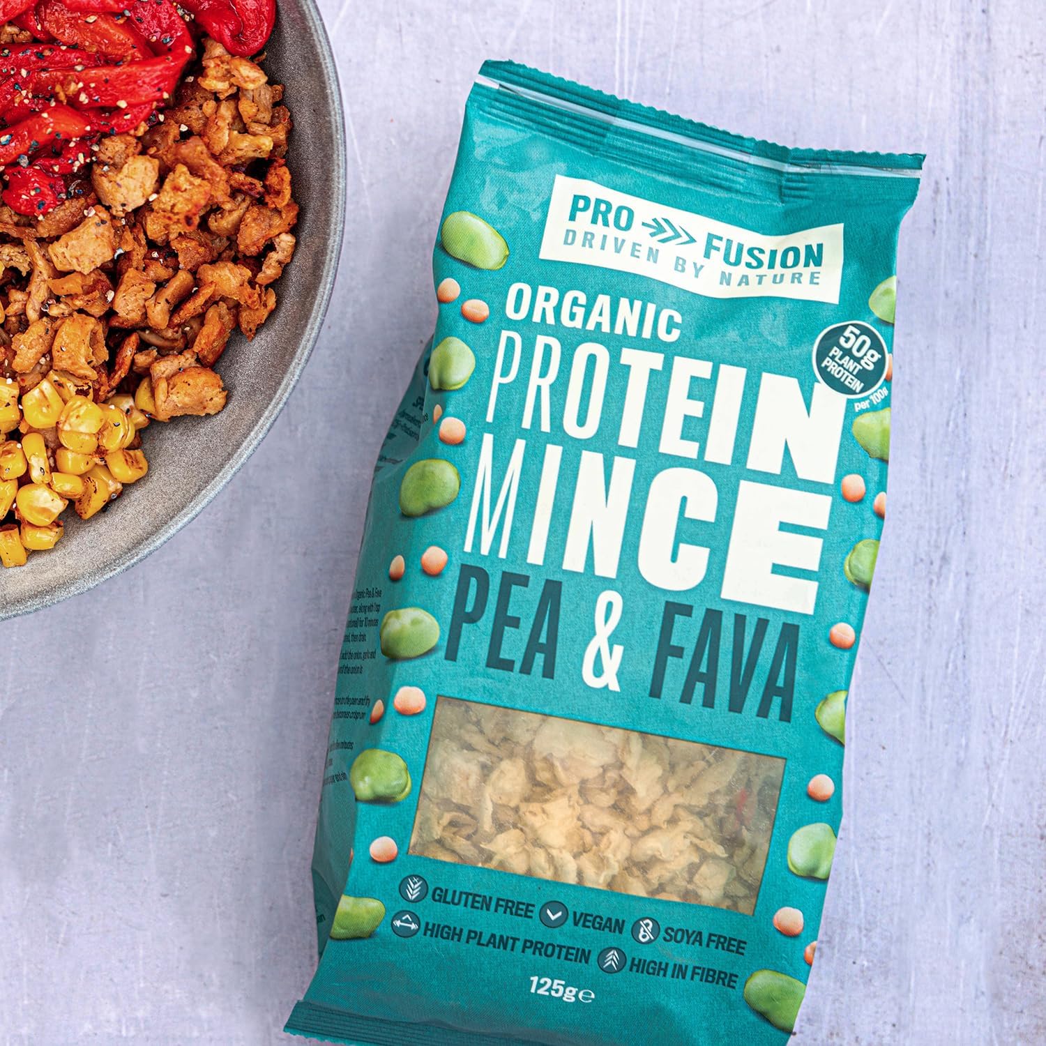 Profusion Organic Vegan Pea and Fava Protein Mince, 125g 6