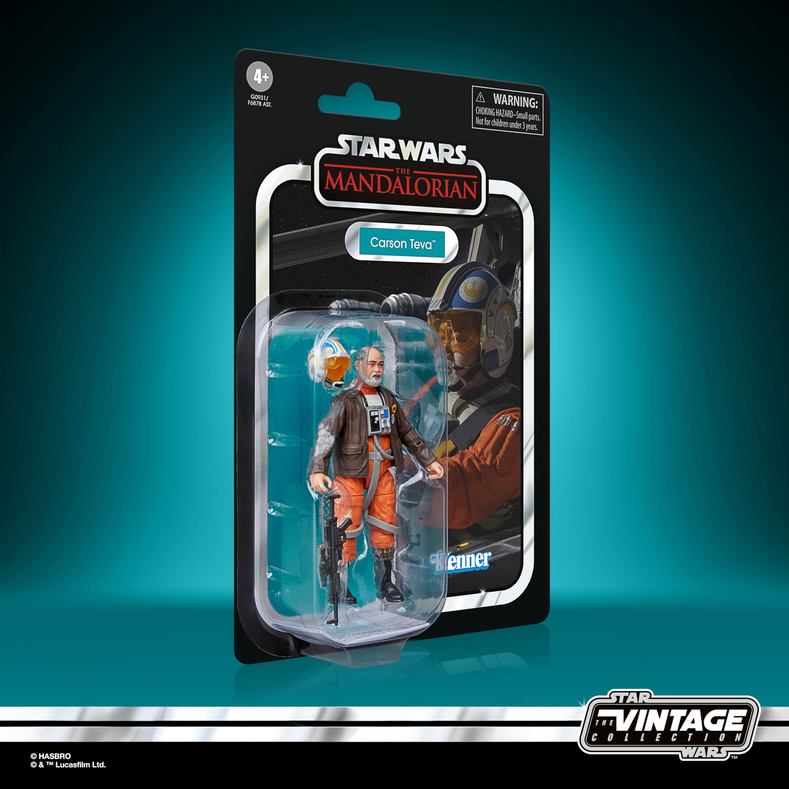 Star Wars The Vintage Collection Carson Teva Action Figure - 9.5 cm Collectible from The Mandalorian 9