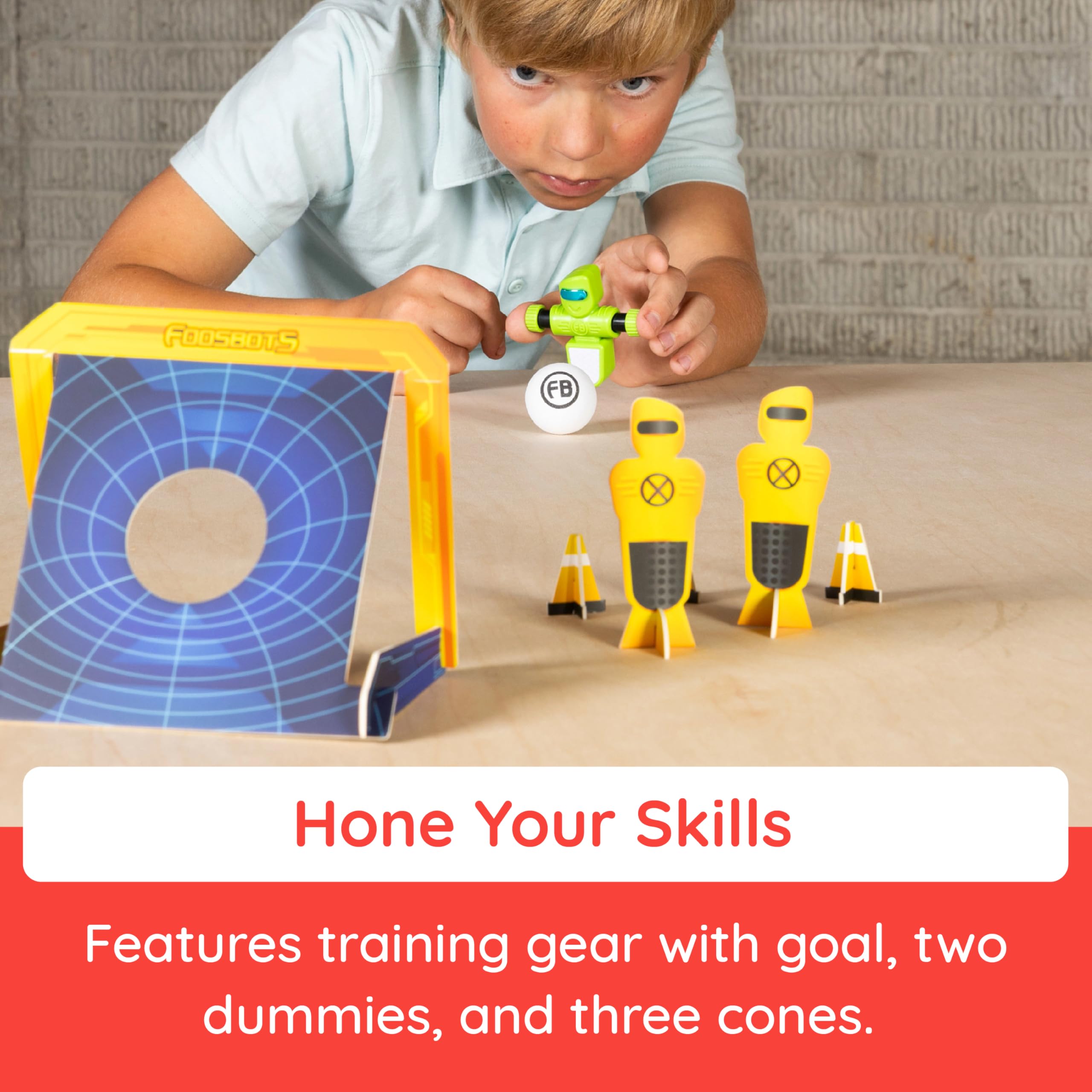 Fat Brain Toys Foosbots Stadium Battle - Spinning Robot Tabletop Football Game 8