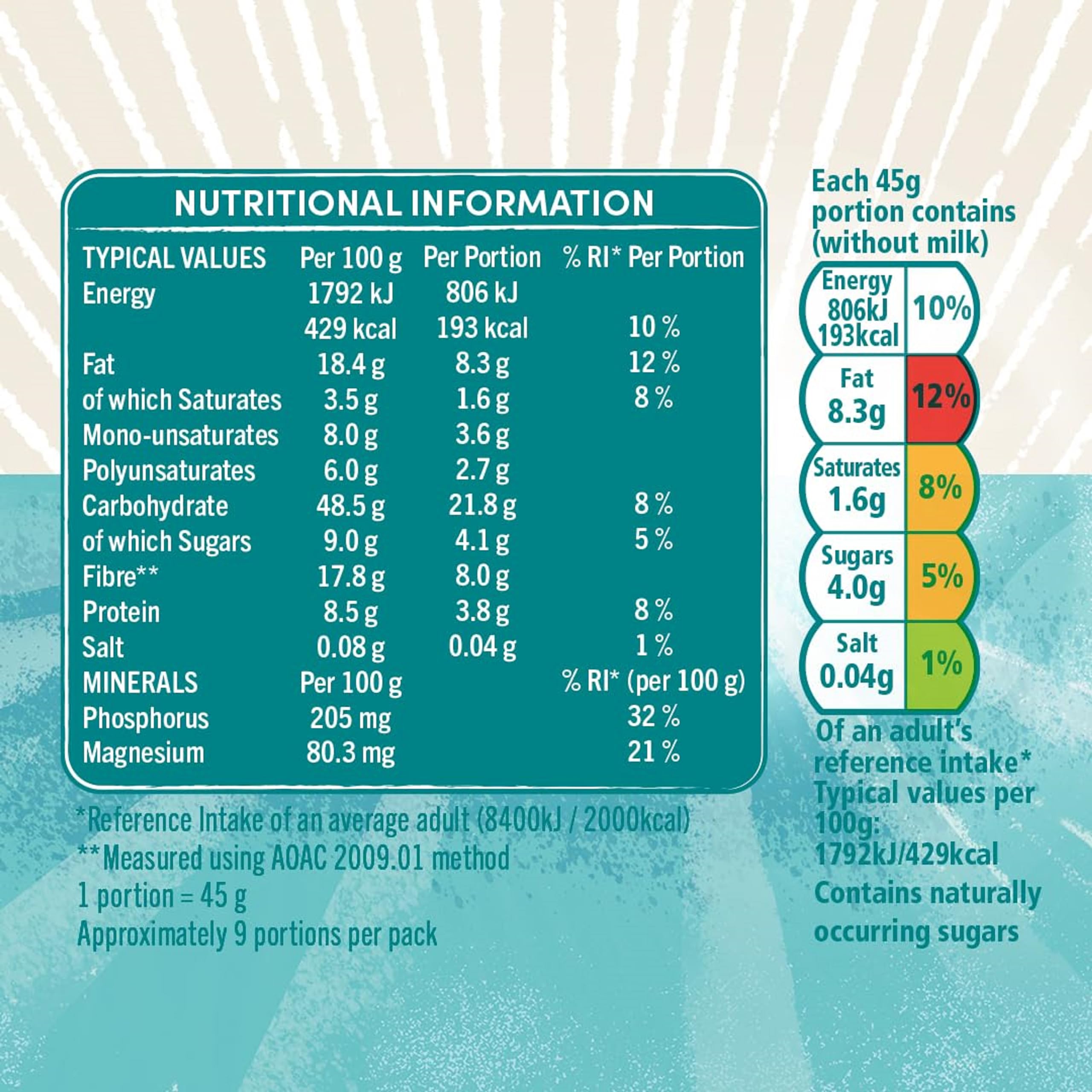 JORDANS No Added Sugar Apple & Berries Granola - High Fibre, Vegetarian | 4 x 425g Multi-pack 3