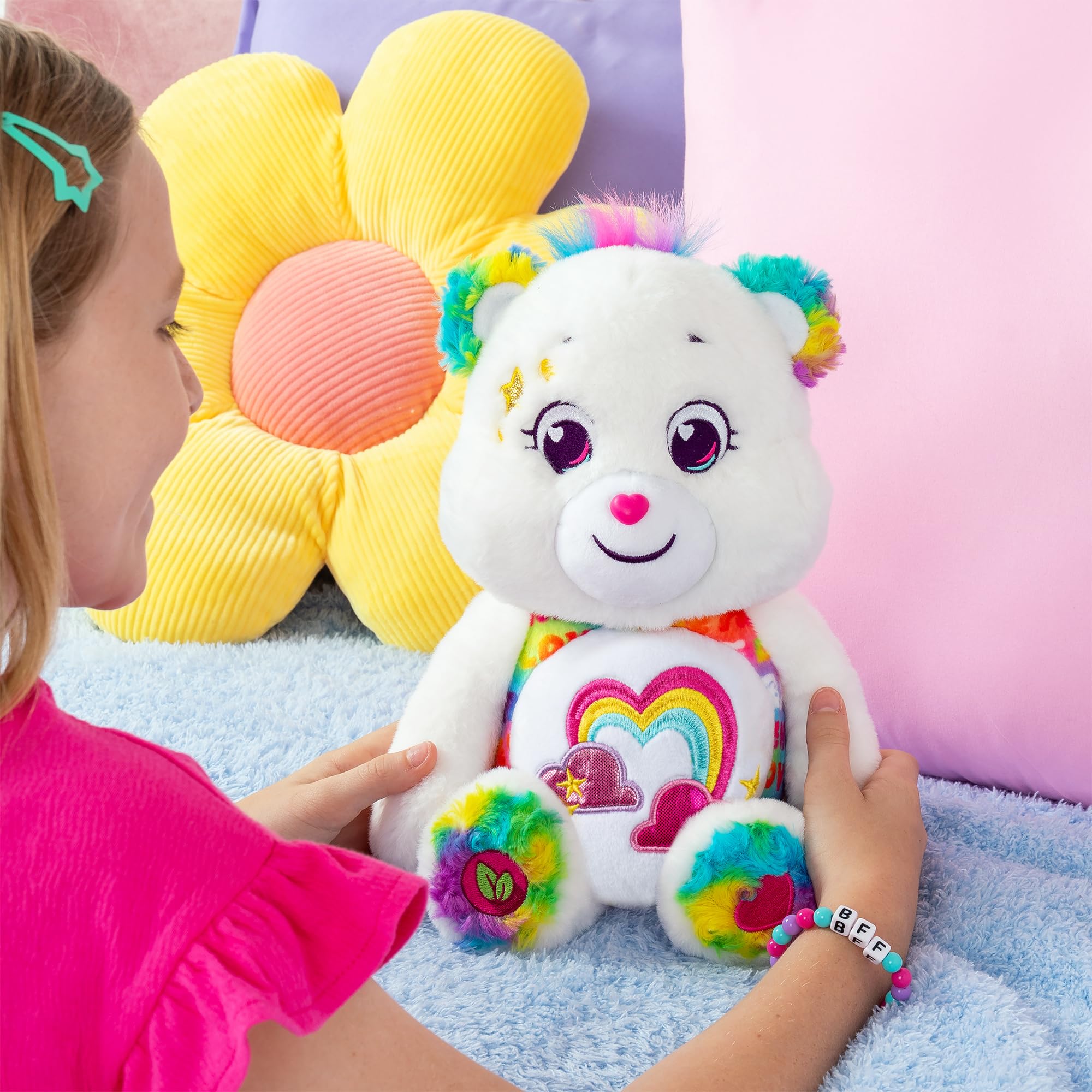 Care Bears True Friend Bear - Plush Stuffed Animal for Kids 4+ 5