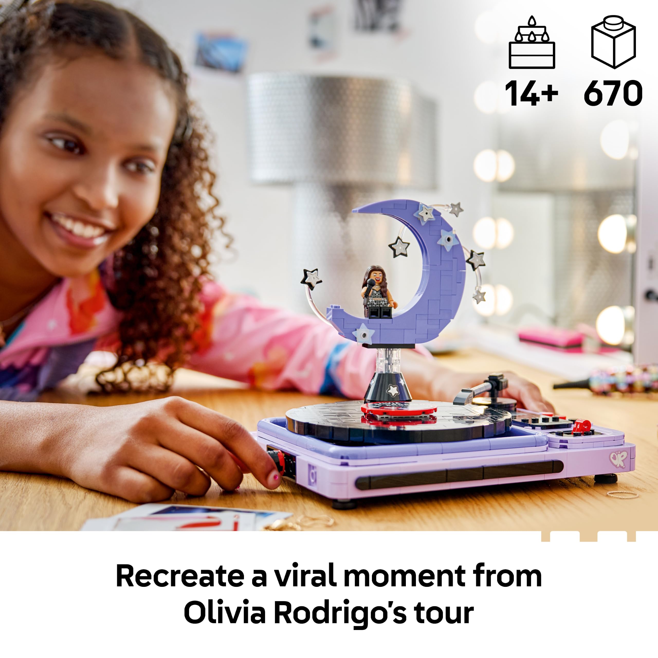 LEGO Olivia Rodrigo's Concert Moon Building Set - Ages 14+ | 670 Pieces | Multicolor 4