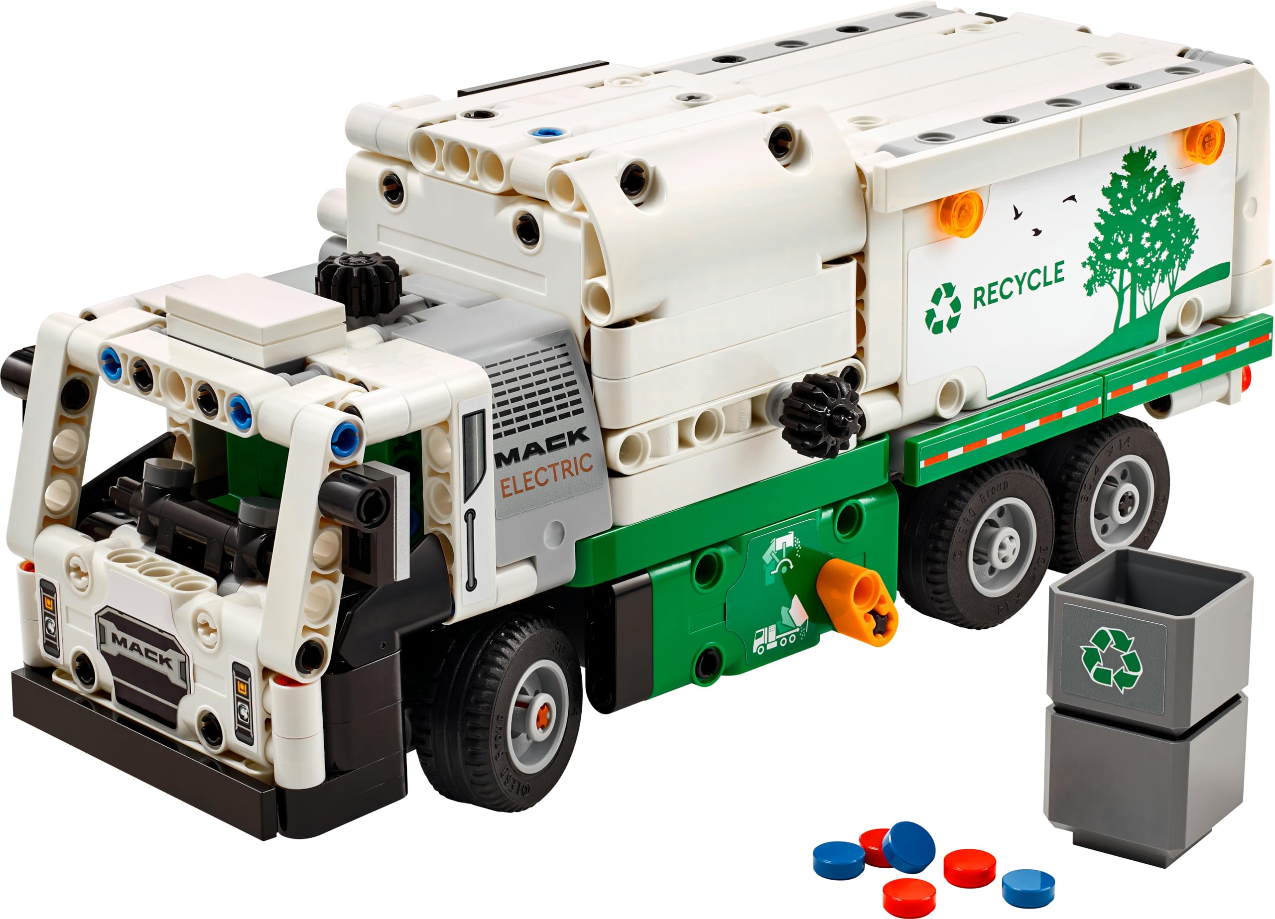 LEGO Technic Mack LR Electric Garbage Truck - Building Set for Kids 8+ 9