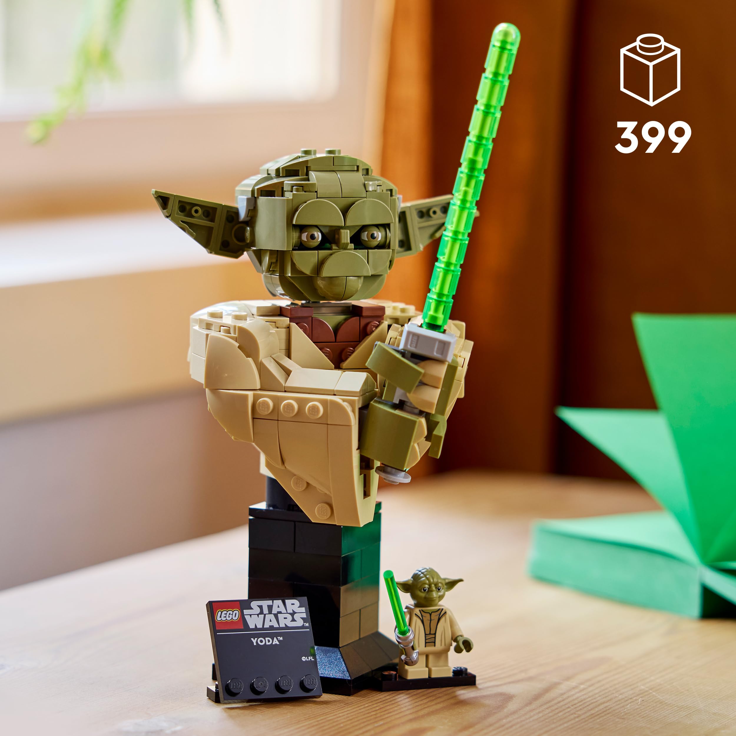 LEGO Star Wars 75438 Yoda Bust Display Model Kit for Adults | 18+