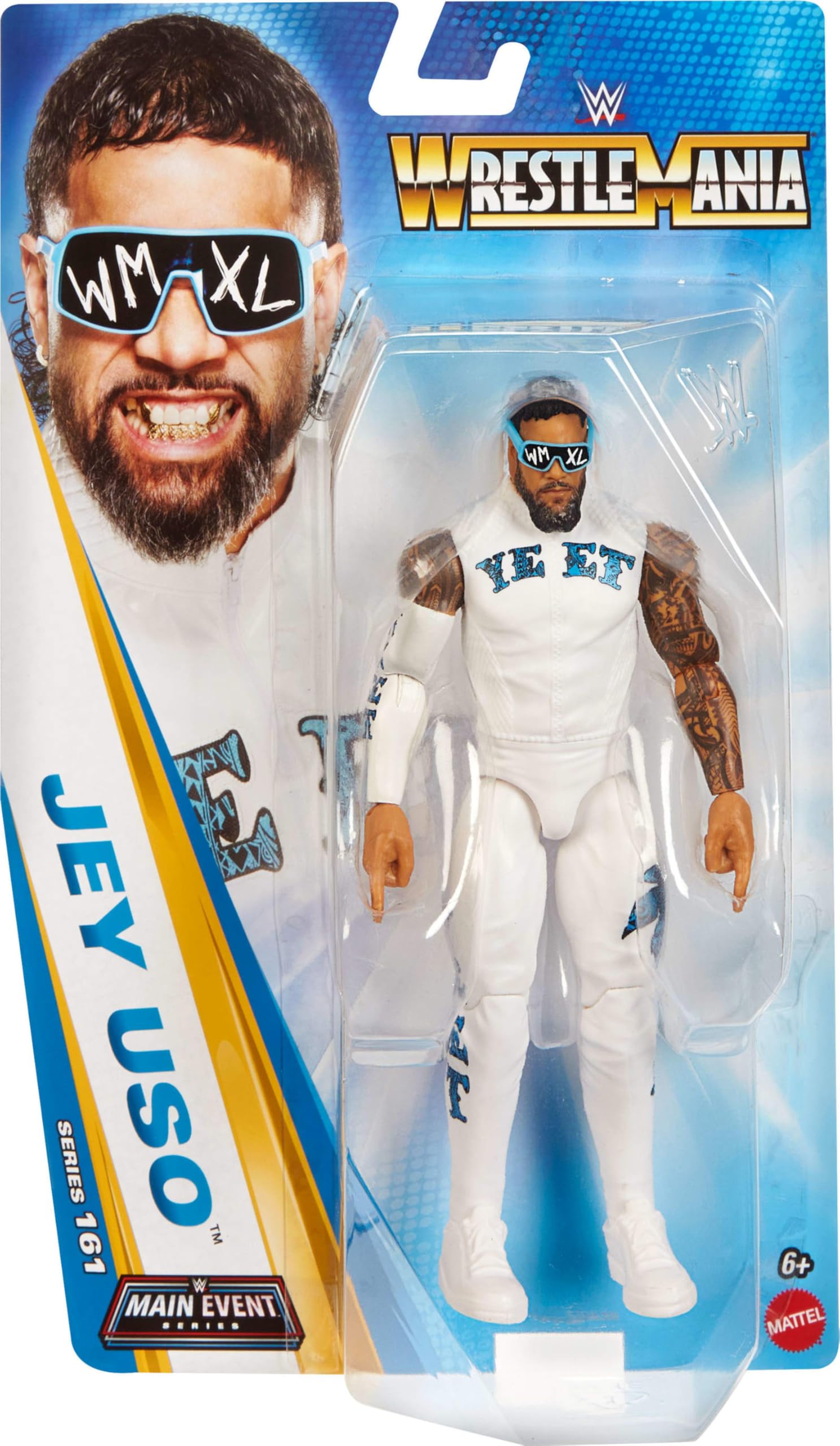 Mattel WWE Jey Uso Action Figure - Main Event Series #161 | 6-inch Scale | 14 Points of Articulation 6