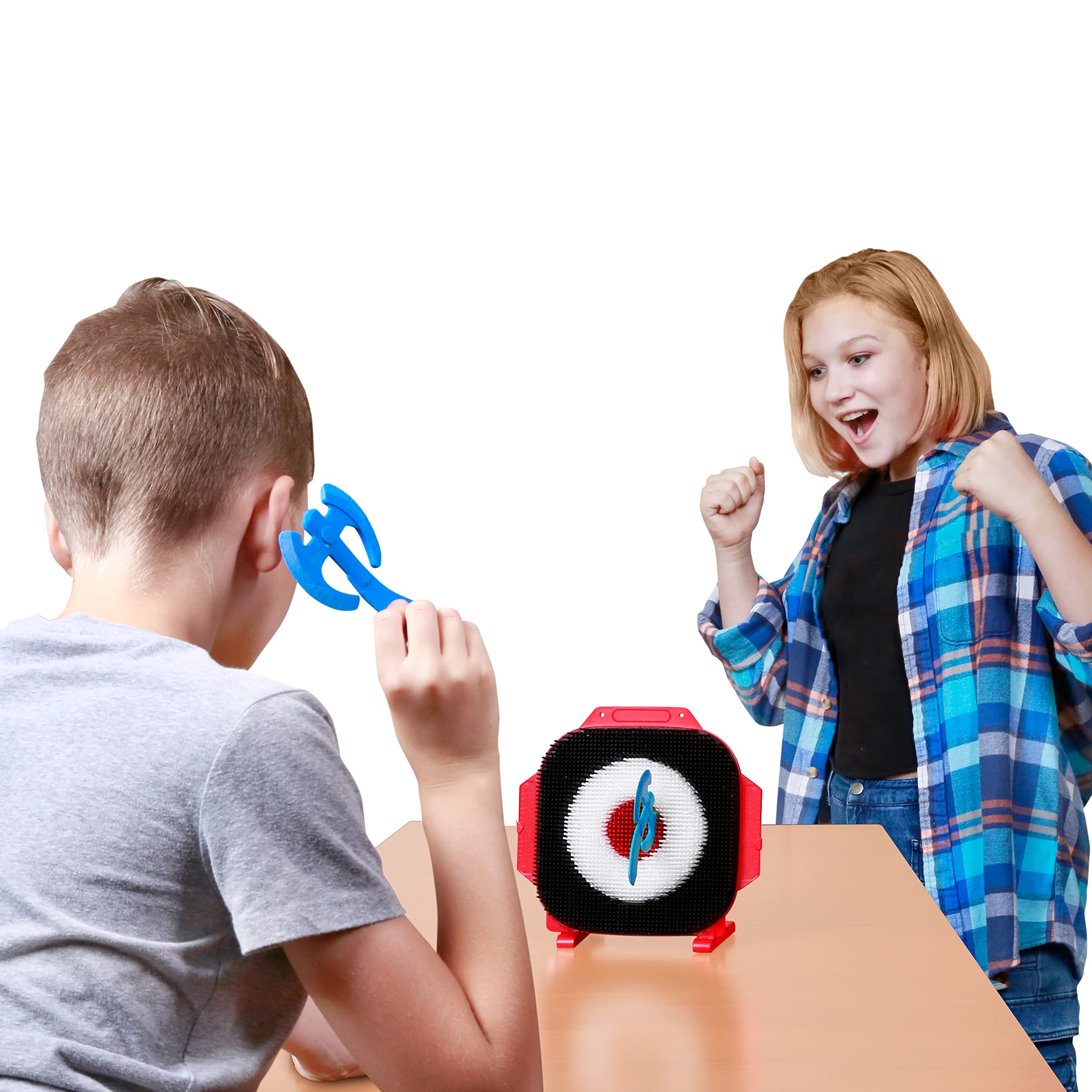 YULU Axetreme Interactive Family Axe Throwing Board Game for Kids Ages 6+ | Includes 4 Axes 6