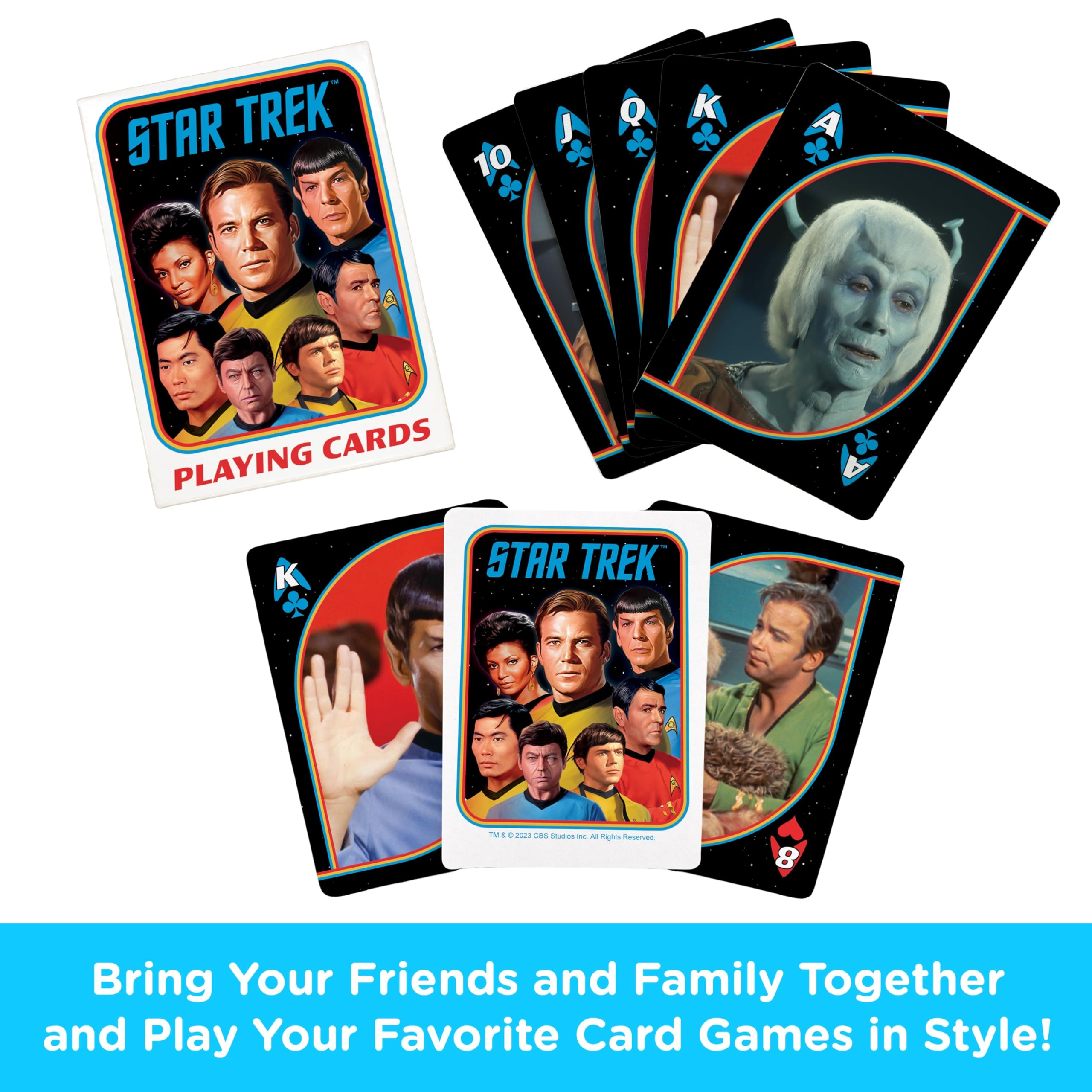 AQUARIUS Star Trek Original Series Playing Cards - Officially Licensed | Paper | English/French