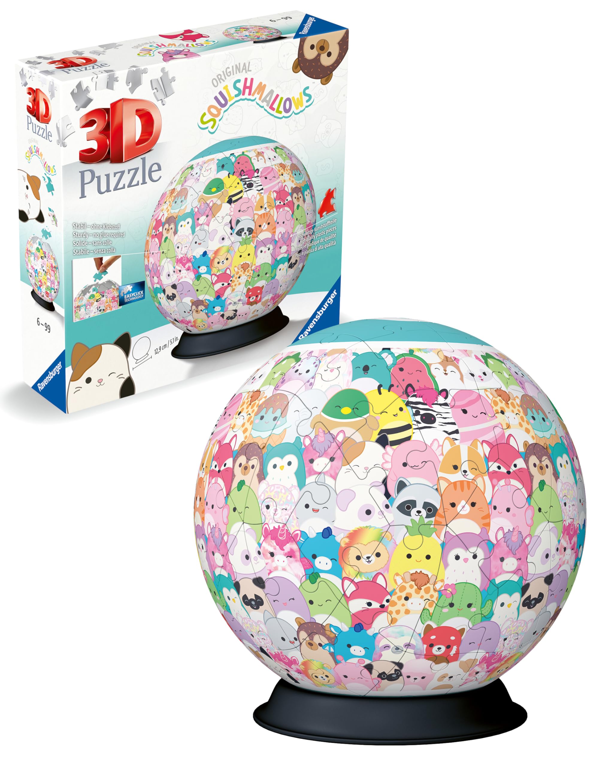 Ravensburger Squishmallows 72-Piece 3D Jigsaw Puzzle Ball for Kids Age 6 and Up 2