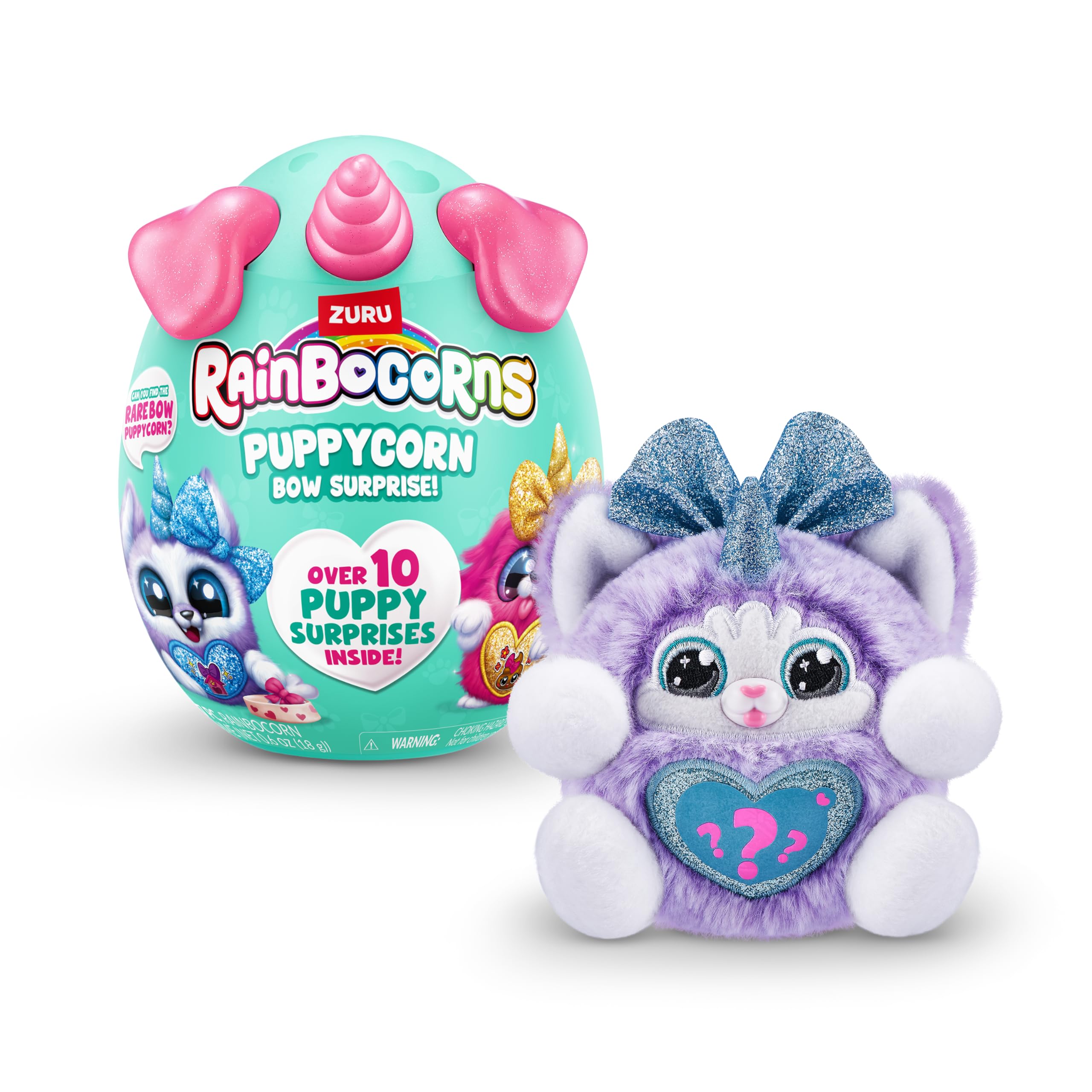 Rainbocorns Puppycorn Bow Surprise - Series 3, Rufus the Husky Plush Toy for Kids 1
