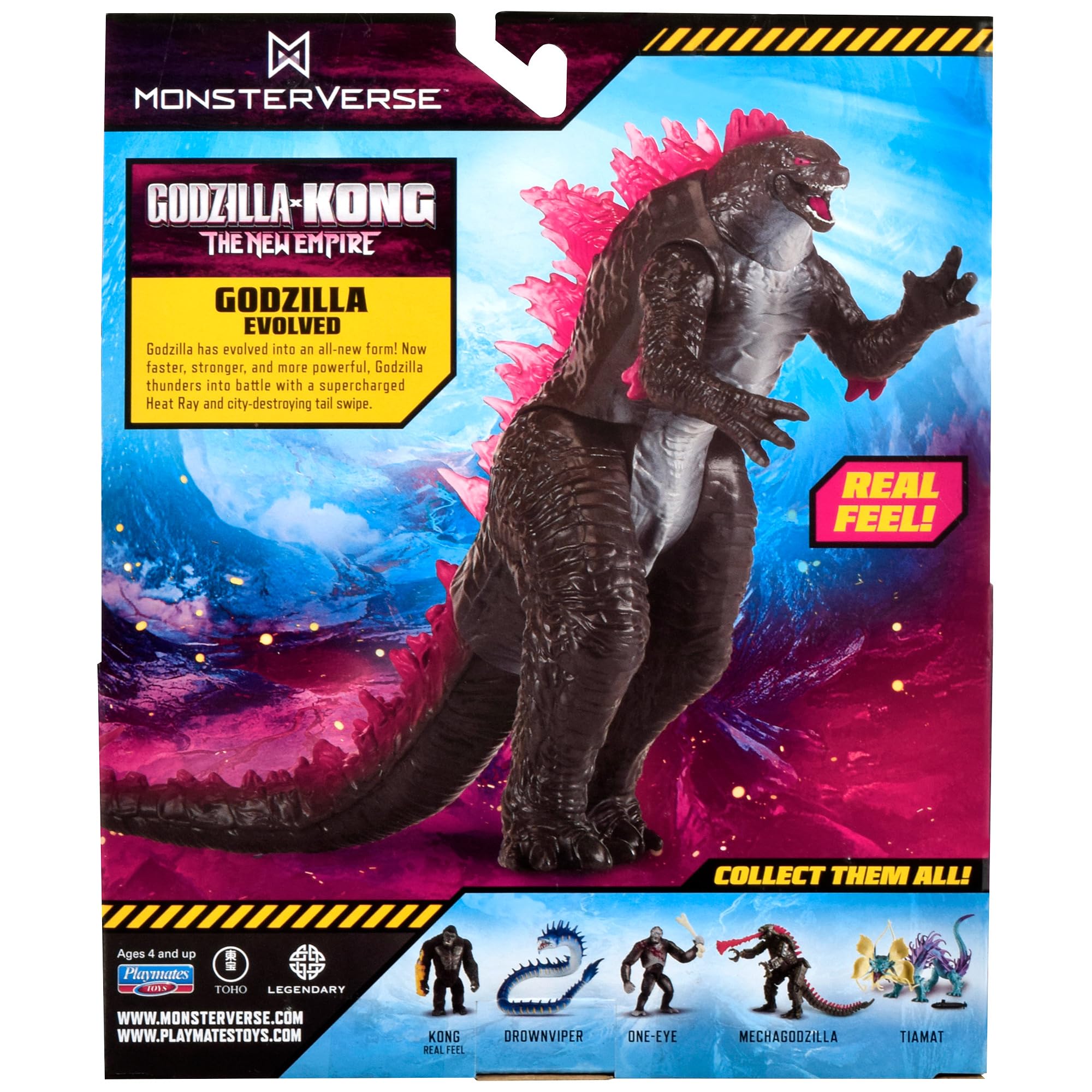 MonsterVerse Godzilla x Kong Real Feel Action Figure - 6-Inch Scale | Multicolor Plastic 3