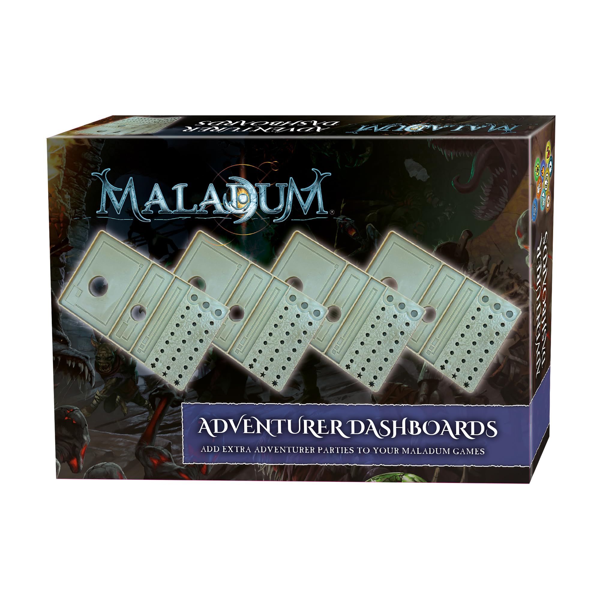 Battle Systems Maladum Adventurer Dashboards Accessory Expansion for Fantasy Miniatures Board Game 1