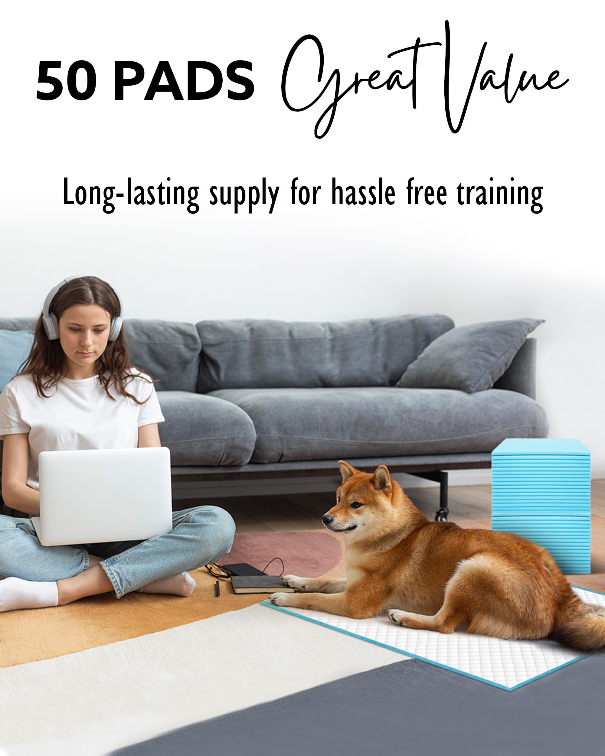 SA Products Puppy Pads - Super Absorbent Training Pads | 50 Pack | 56x56 cm 7