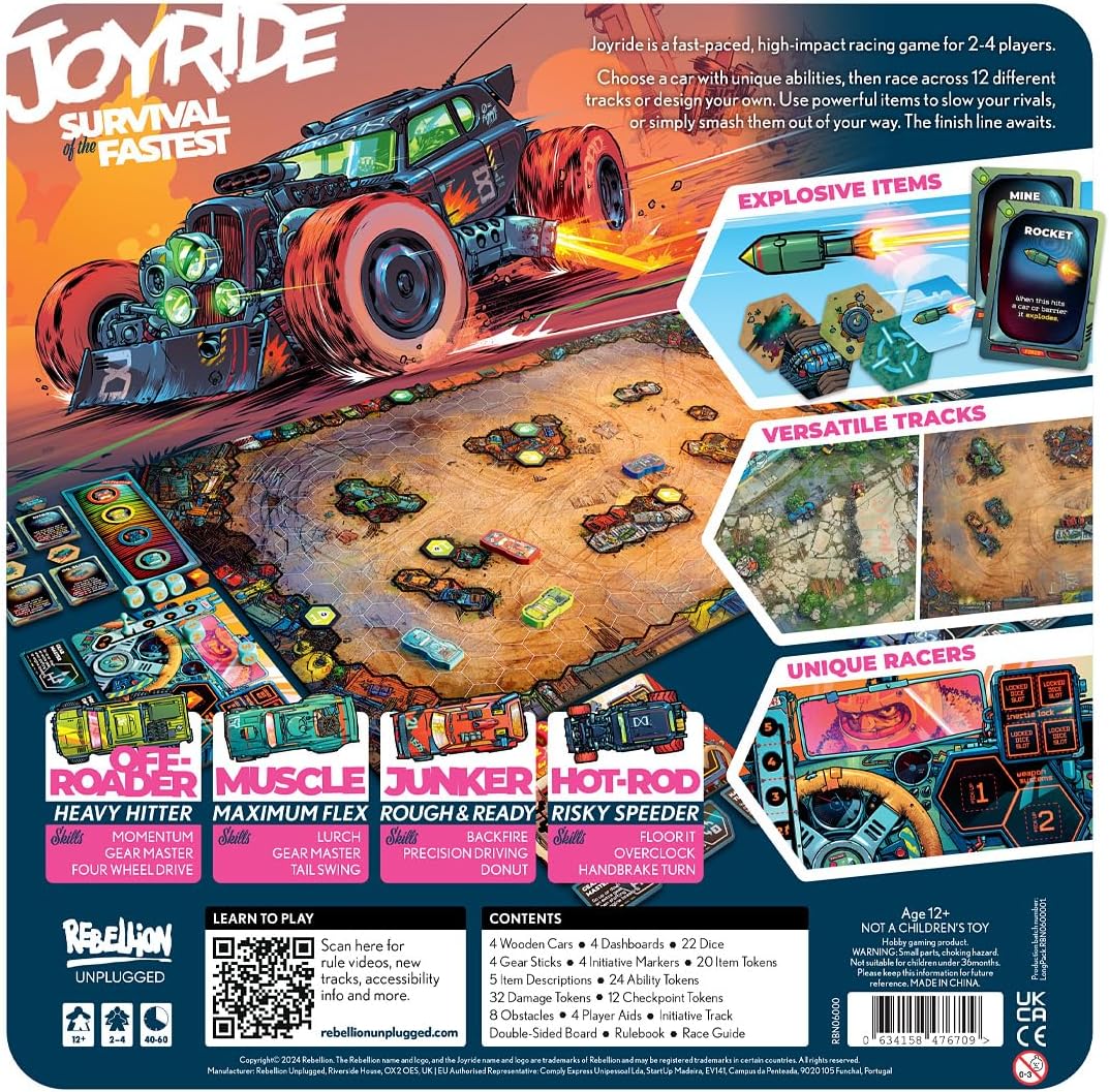 Rebellion Unplugged JOYRIDE: Survival of the Fastest Board Game 6