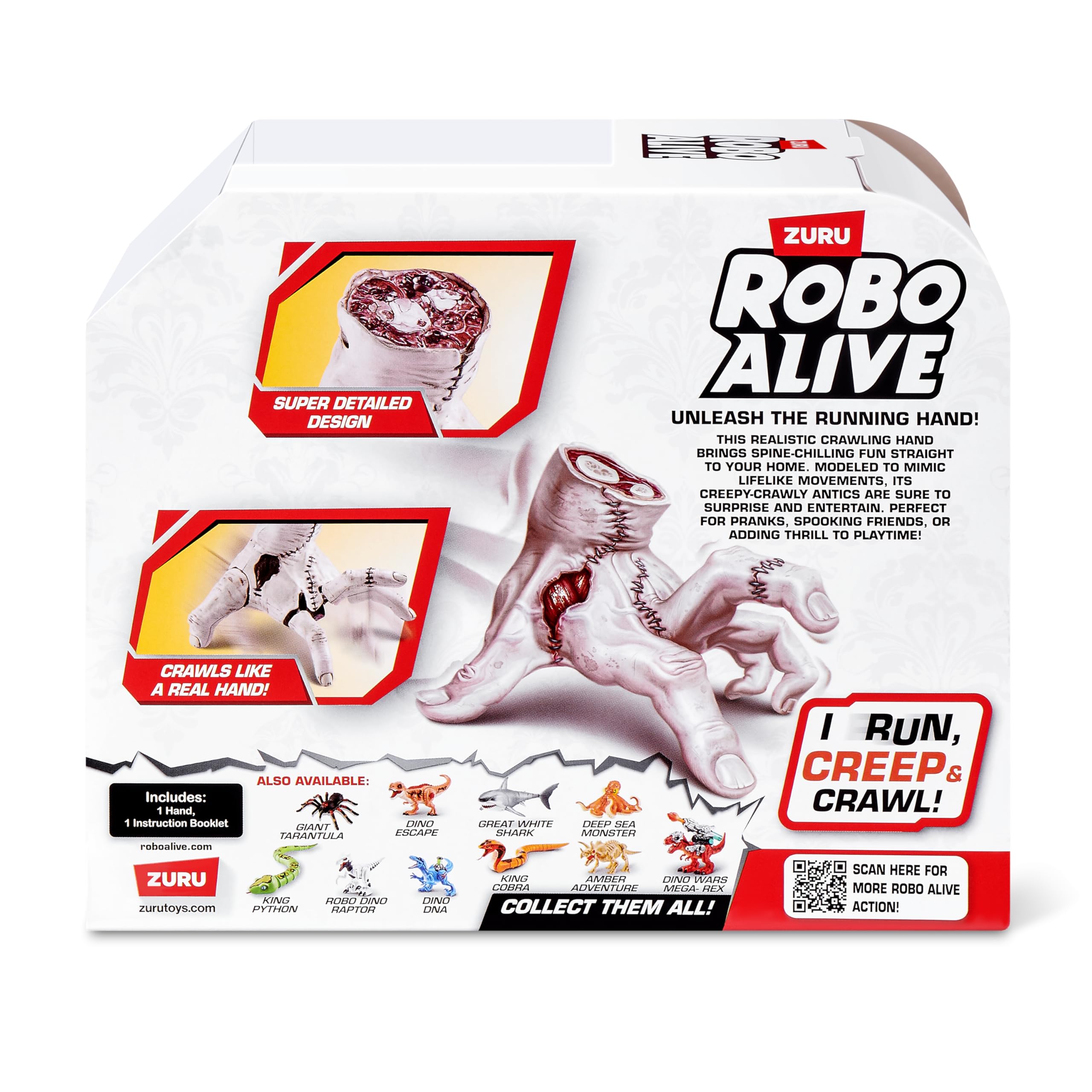 Robo Alive Horror Running Hand - Electronic Pet | Self-Crawling Action | Ages 3+ 8
