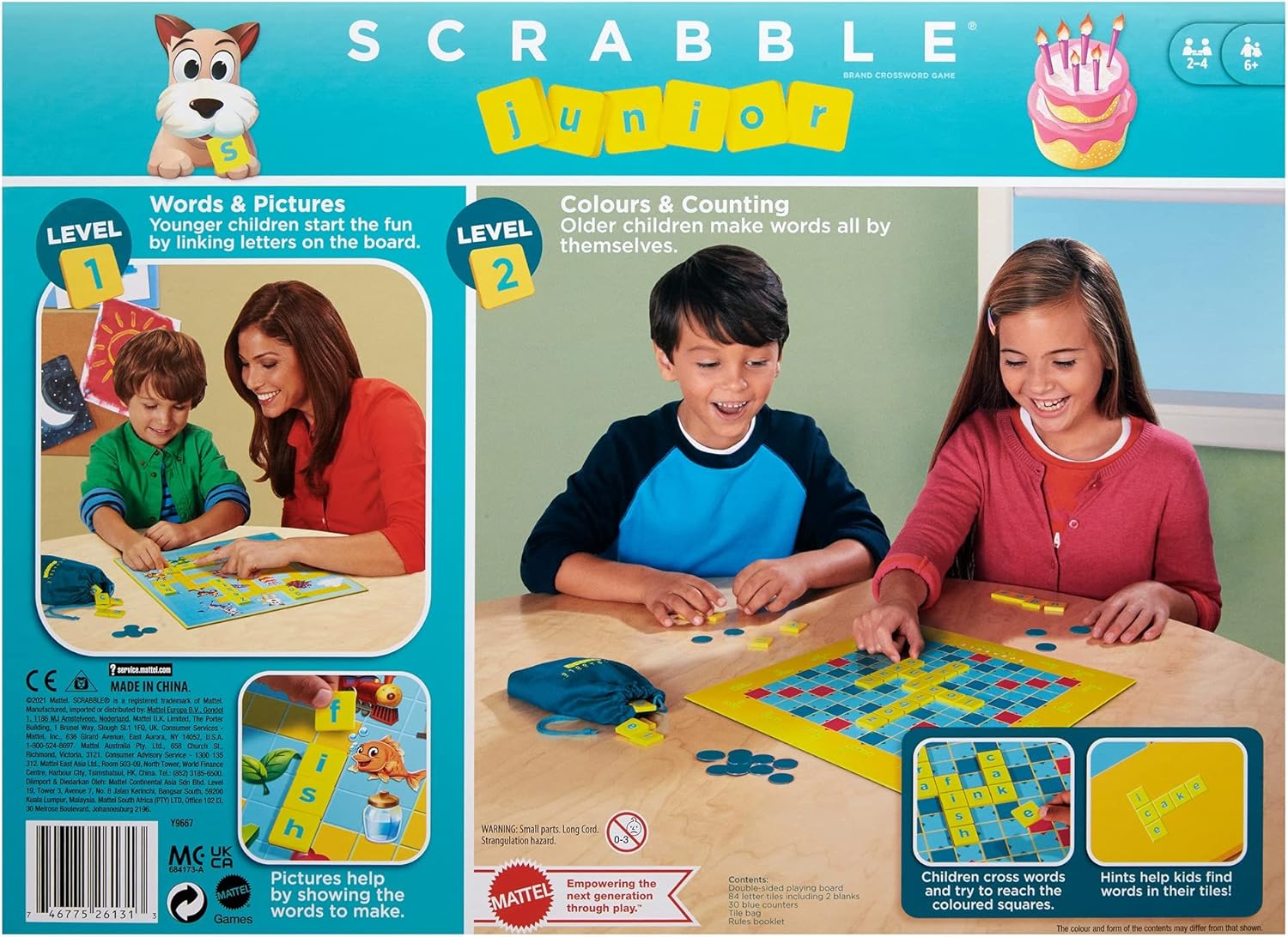 Mattel Games Scrabble Junior Children's Board Game 1