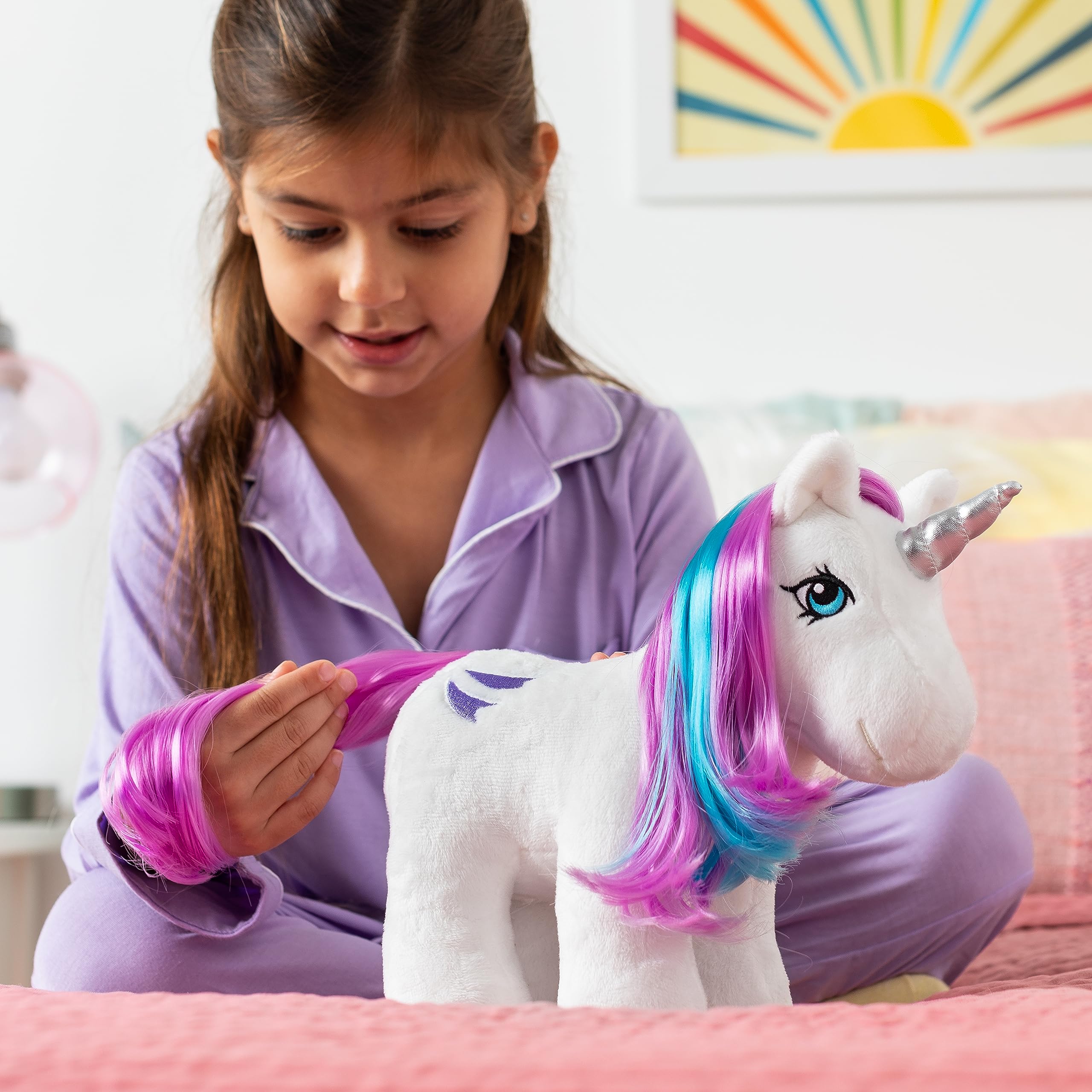 My Little Pony 40th Anniversary Plush Glory - Retro Unicorn Collectible Toy 4